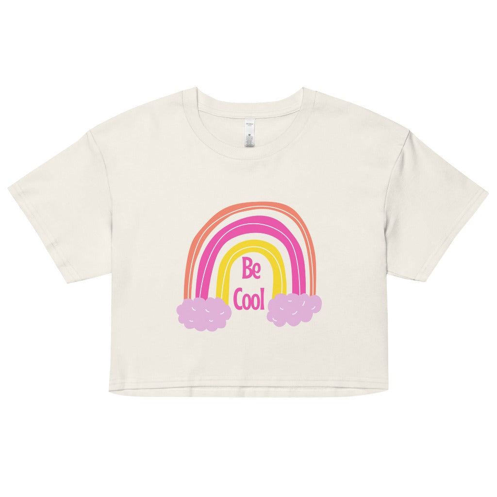 Be Cool Women’s Ecru crop Top