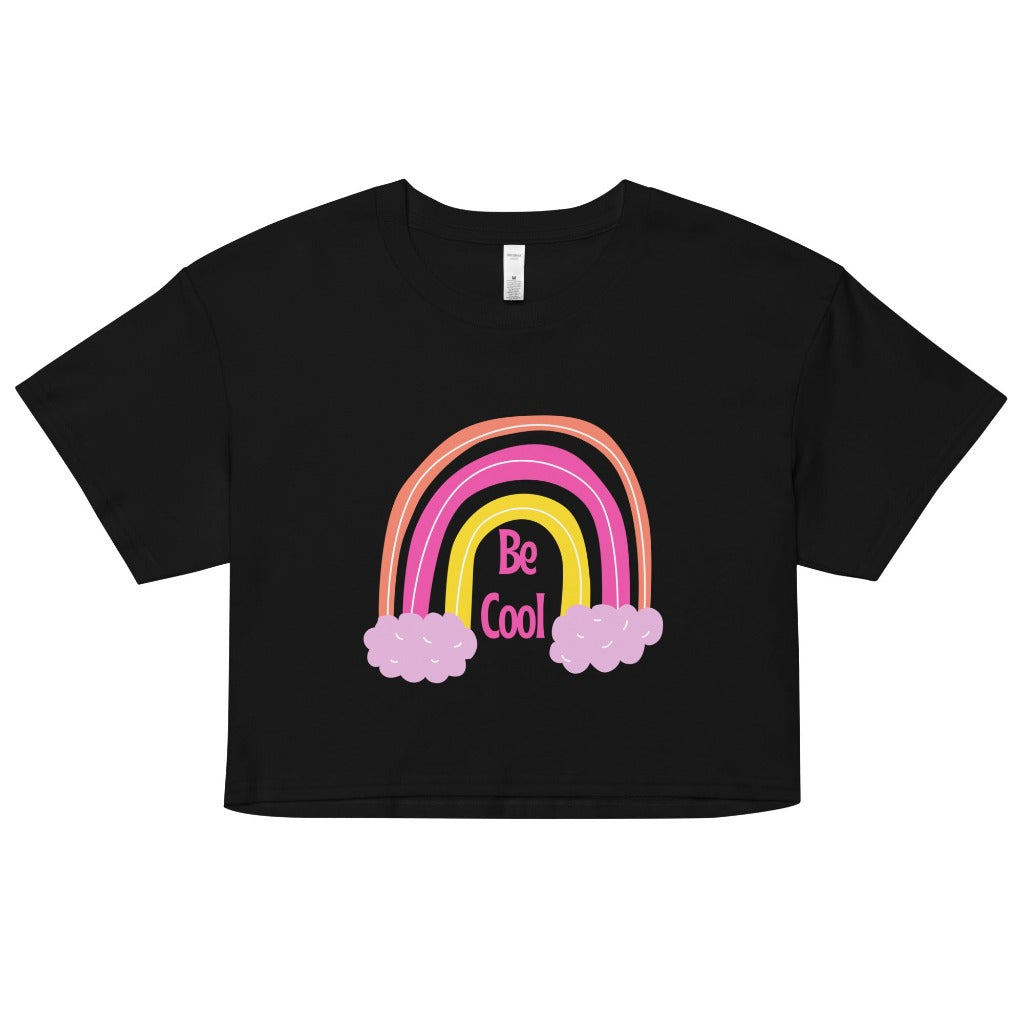 Be Cool Women’s black crop Top