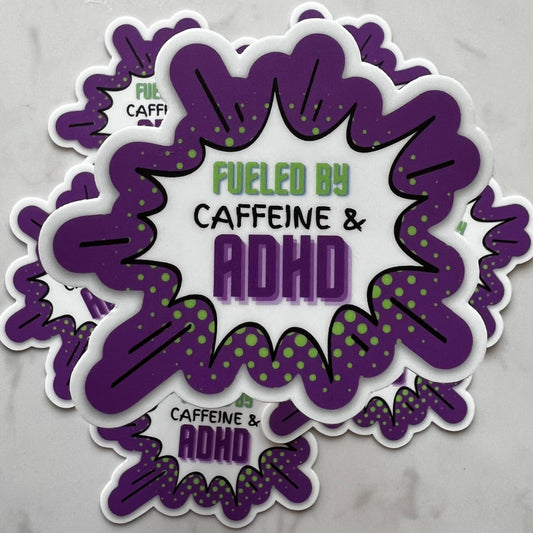 Caffeine ADHD Sticker