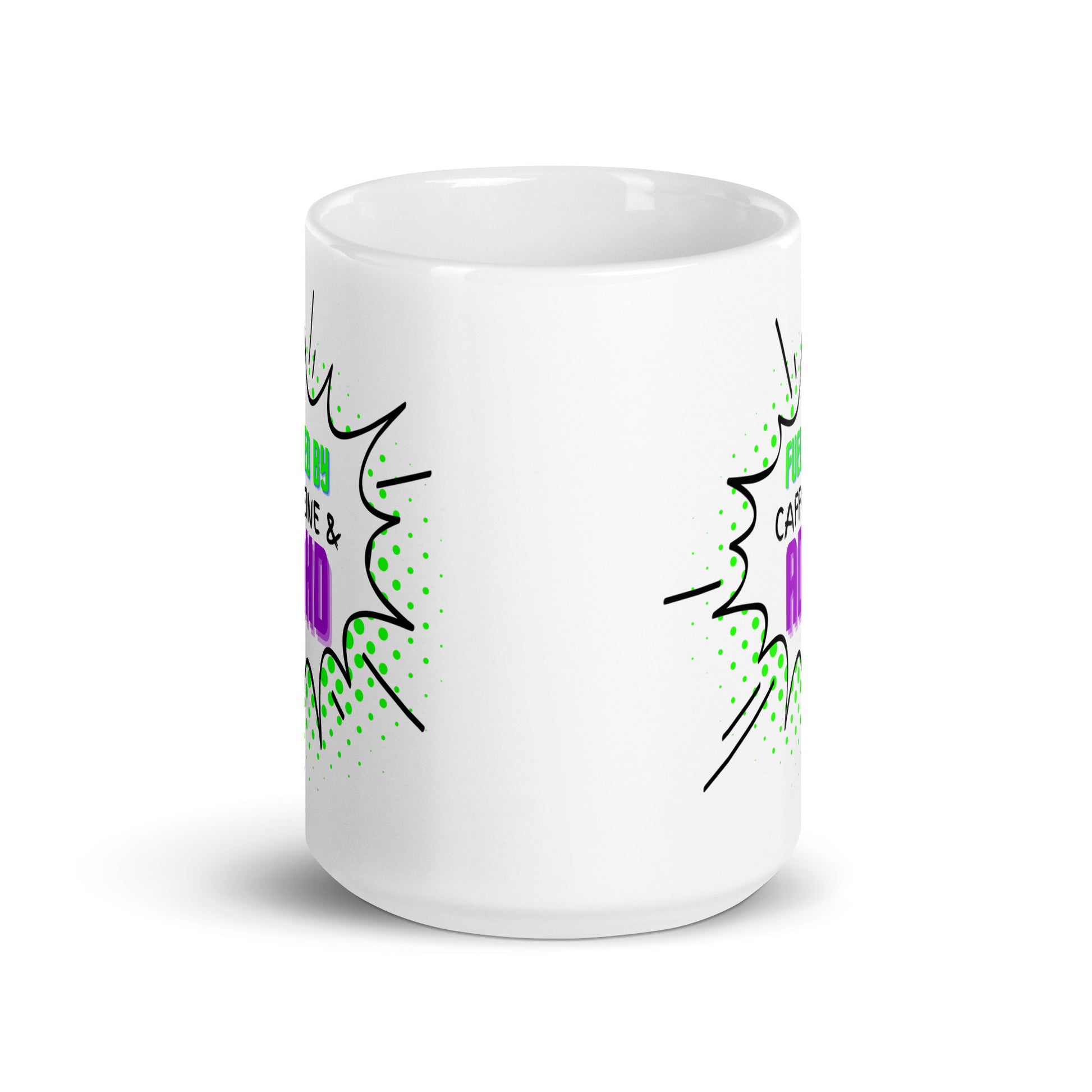 Caffeine ADHD White glossy mug