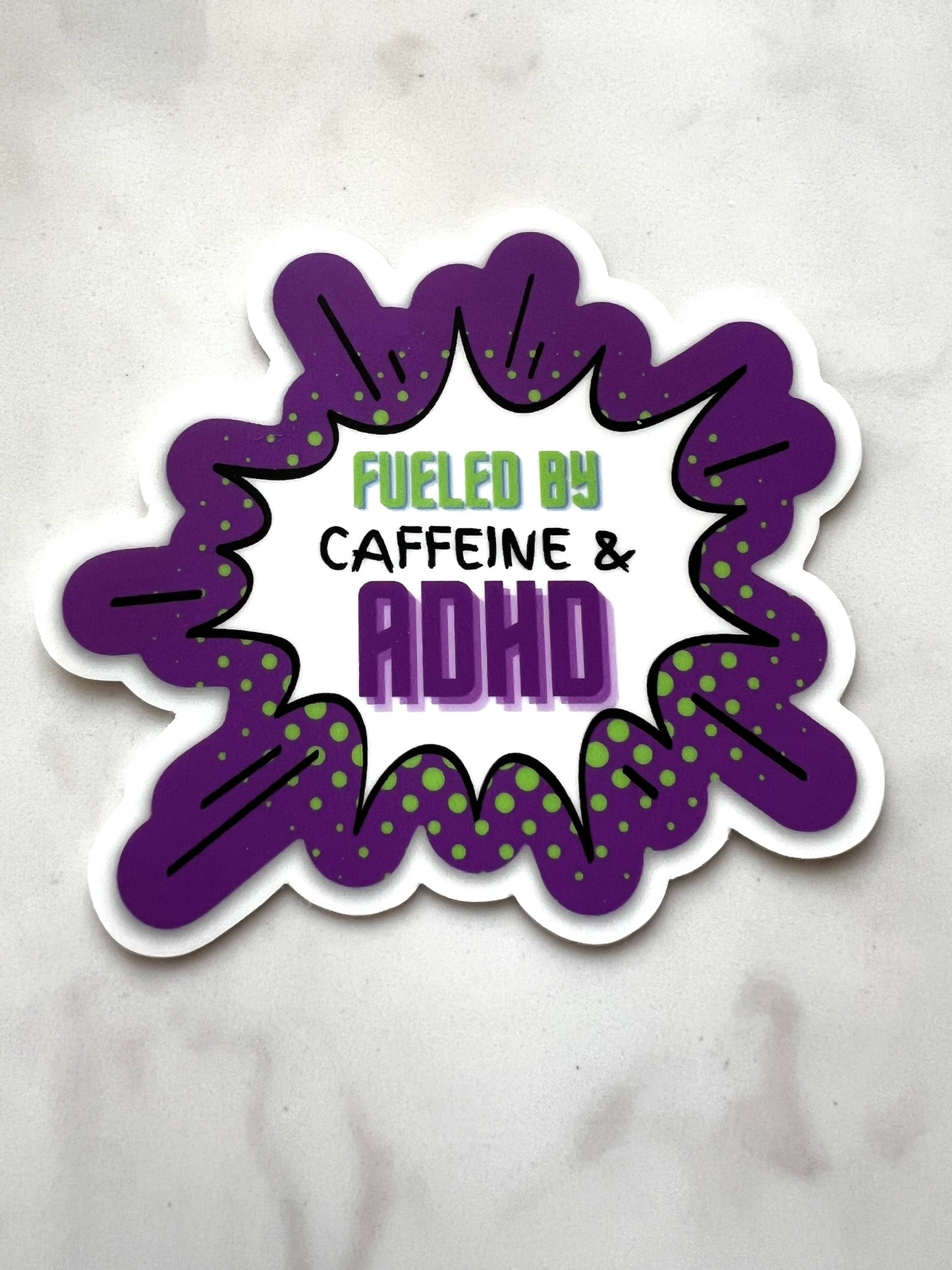 Caffeine ADHD Sticker