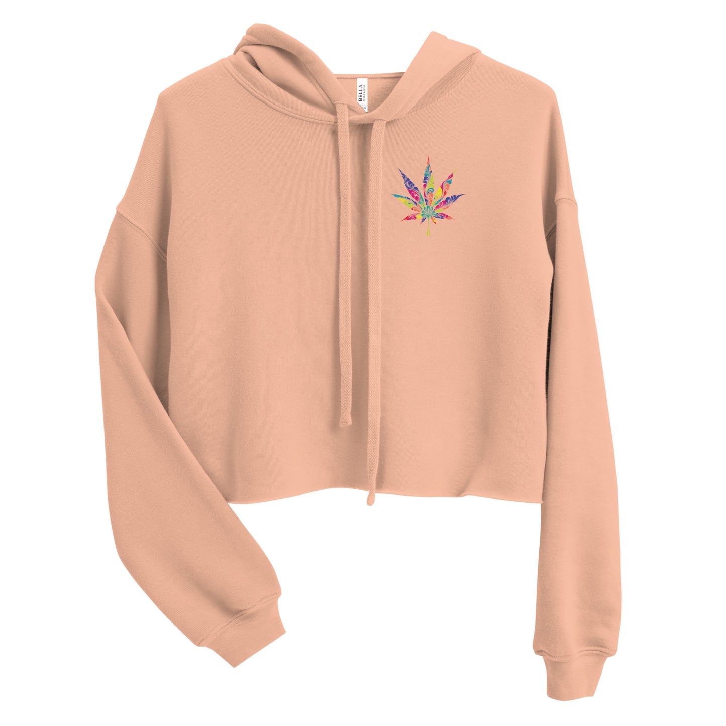 Canna- Leaf womens-cropped-hoodie