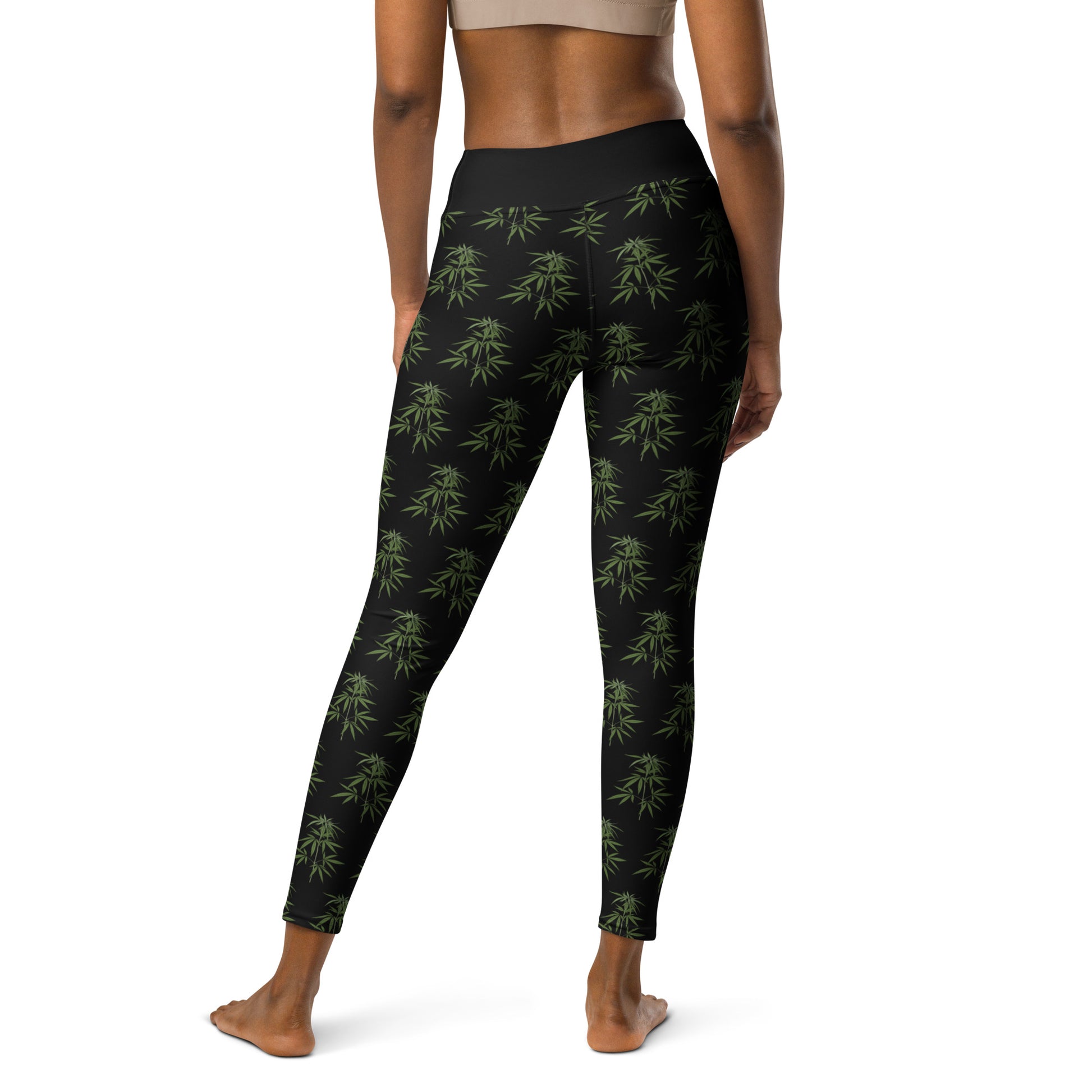 Canna Leaf Yoga Leggings