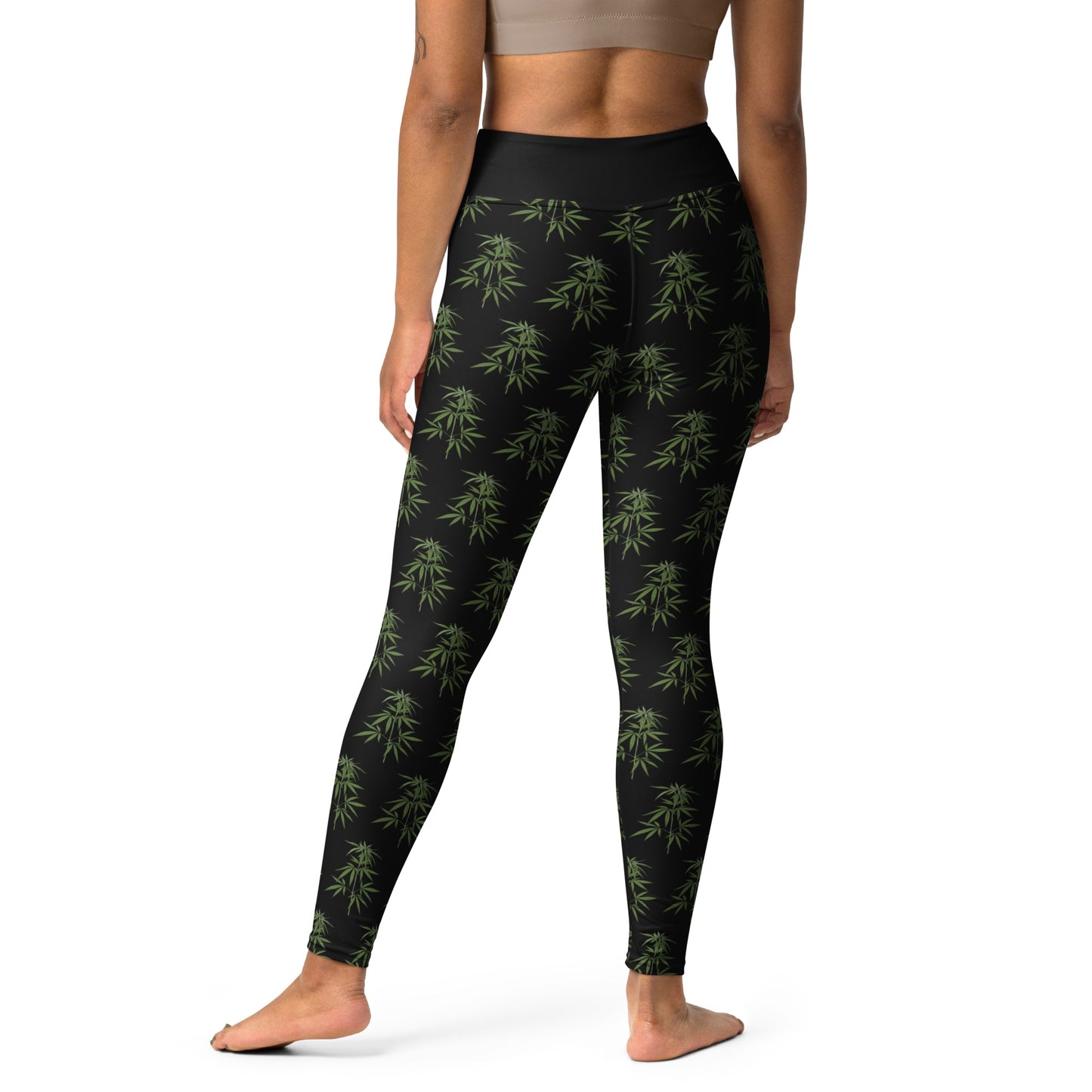 Canna Leaf Yoga Leggings