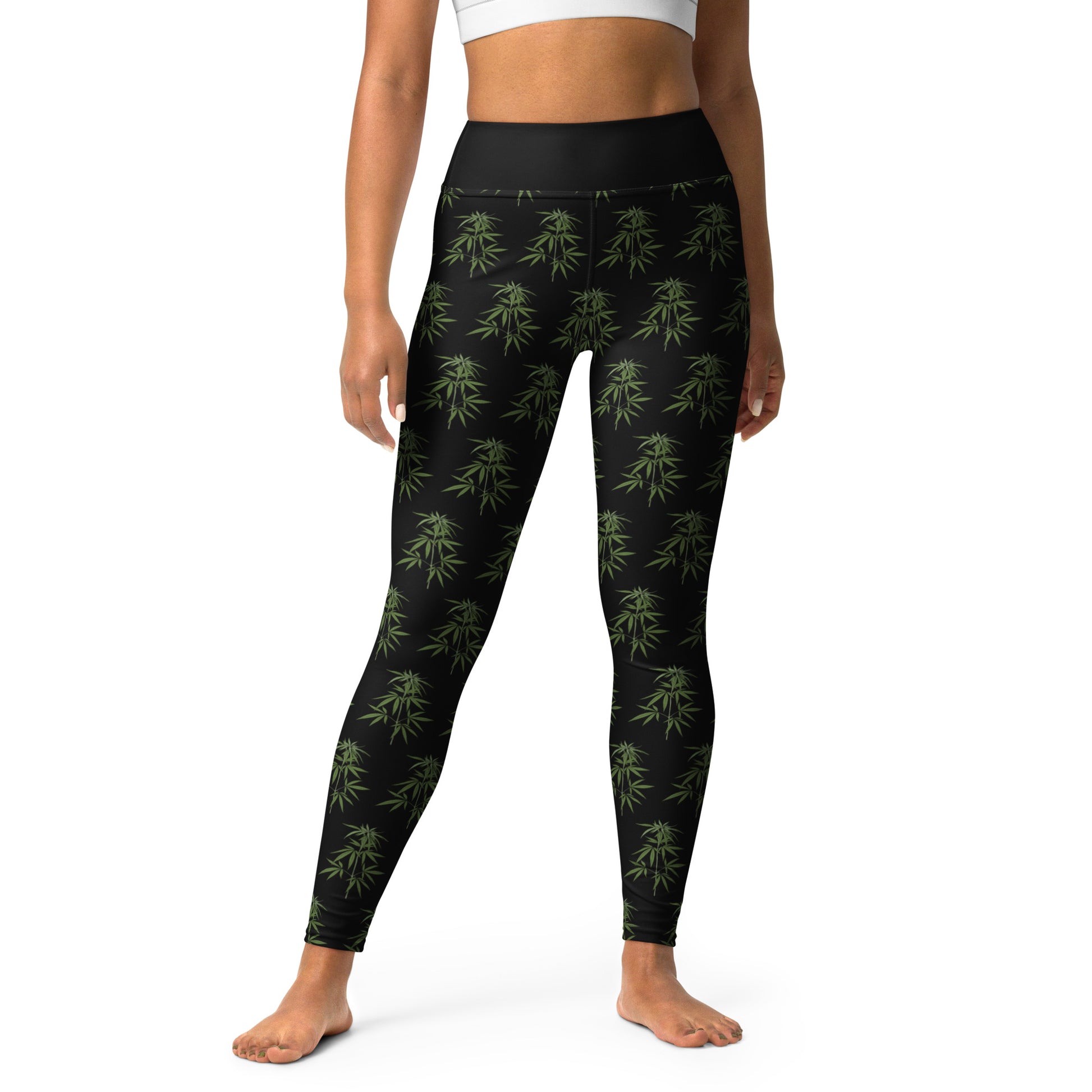 Canna Leaf Yoga Leggings