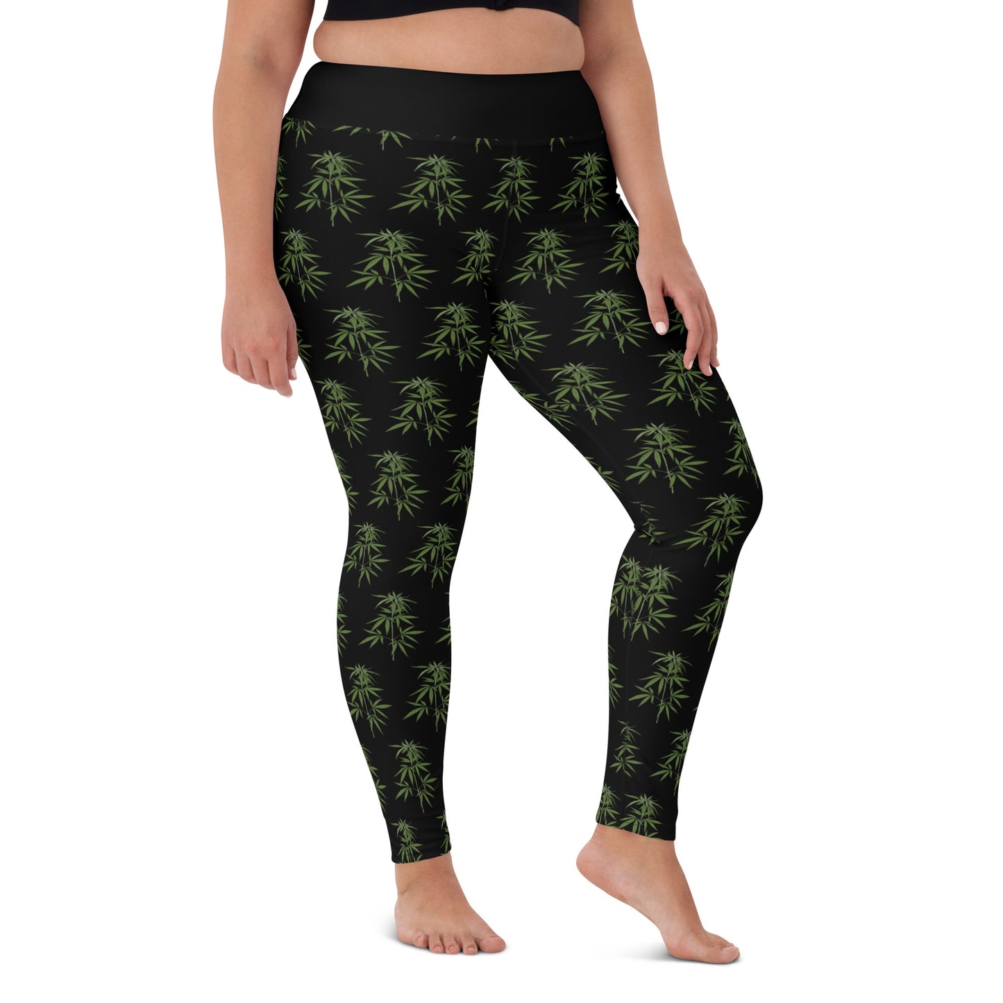 Canna Leaf Yoga Leggings