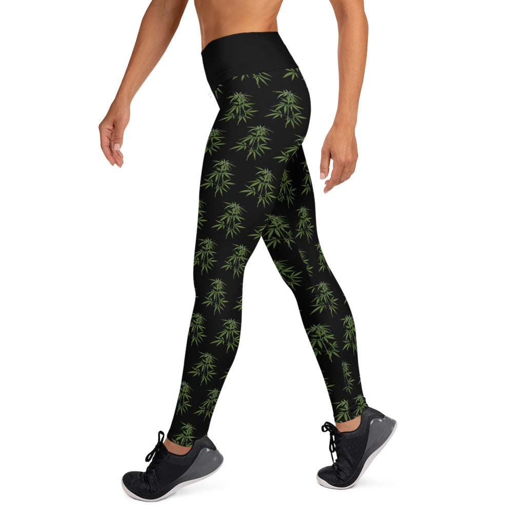 Canna Leaf Yoga Leggings