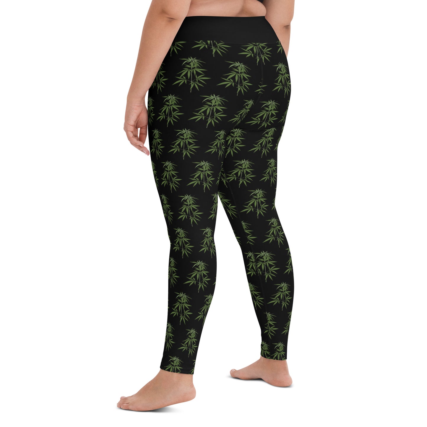 Canna Leaf Yoga Leggings