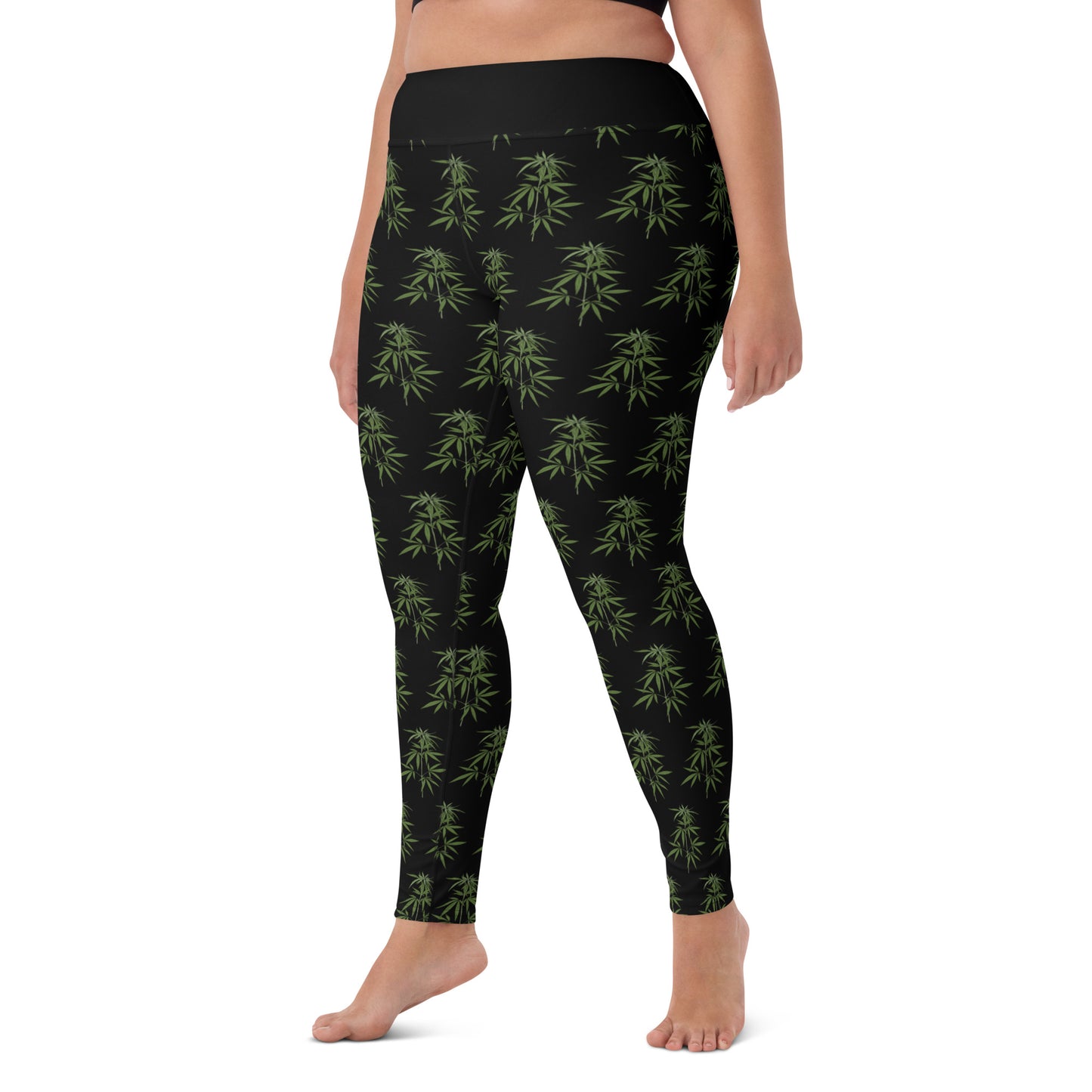 Canna Leaf Yoga Leggings