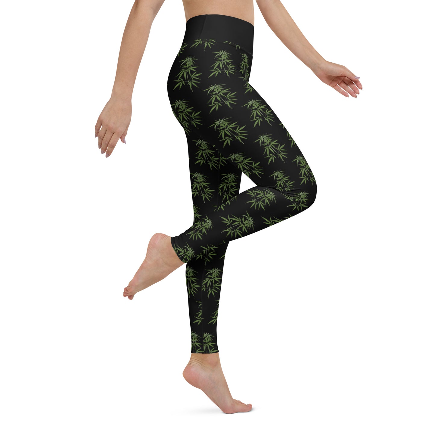 Canna Leaf Yoga Leggings