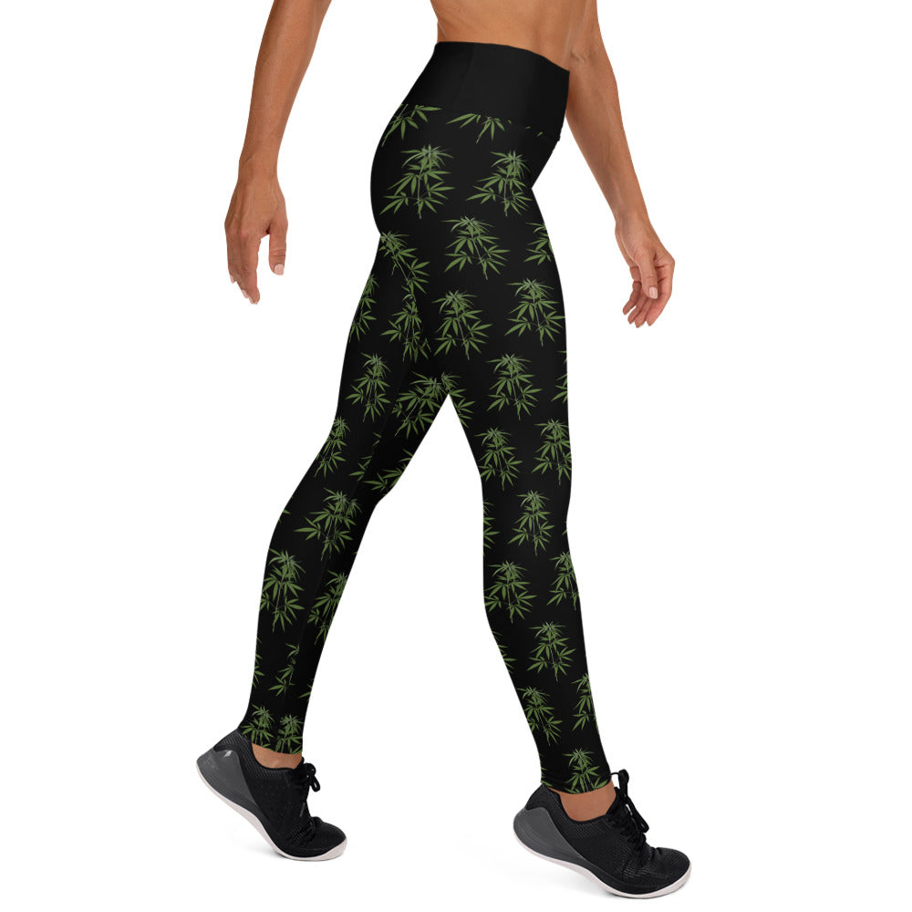 Canna Leaf Yoga Leggings