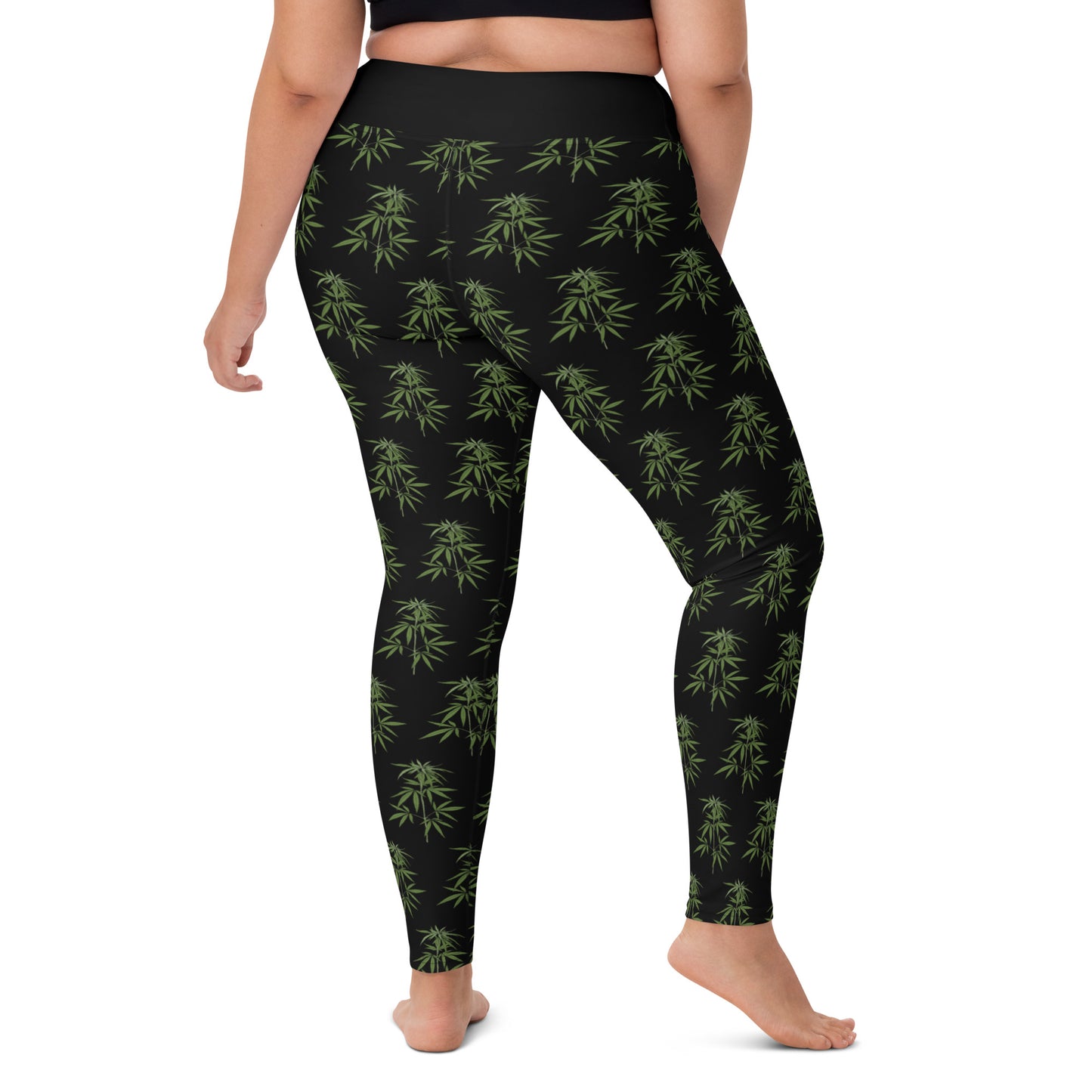 Canna Leaf Yoga Leggings