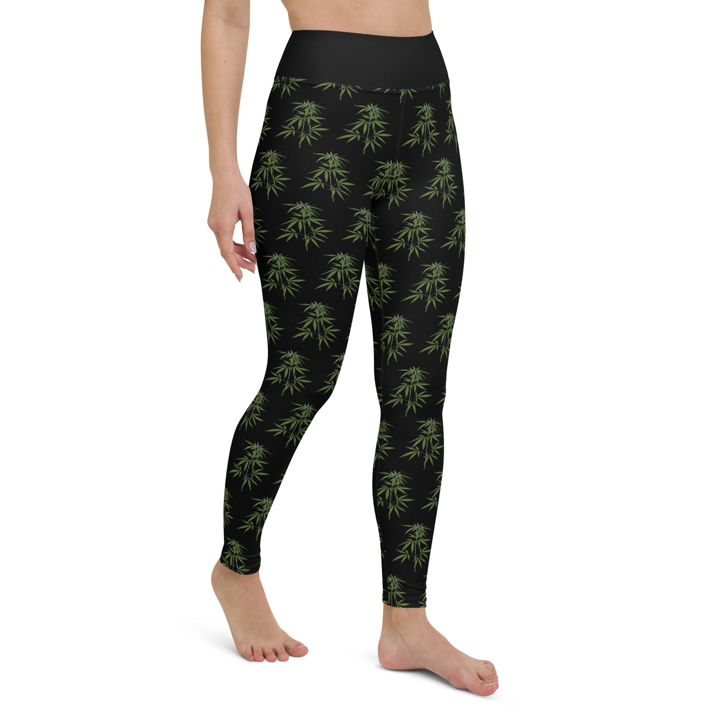 Canna Leaf Yoga Leggings