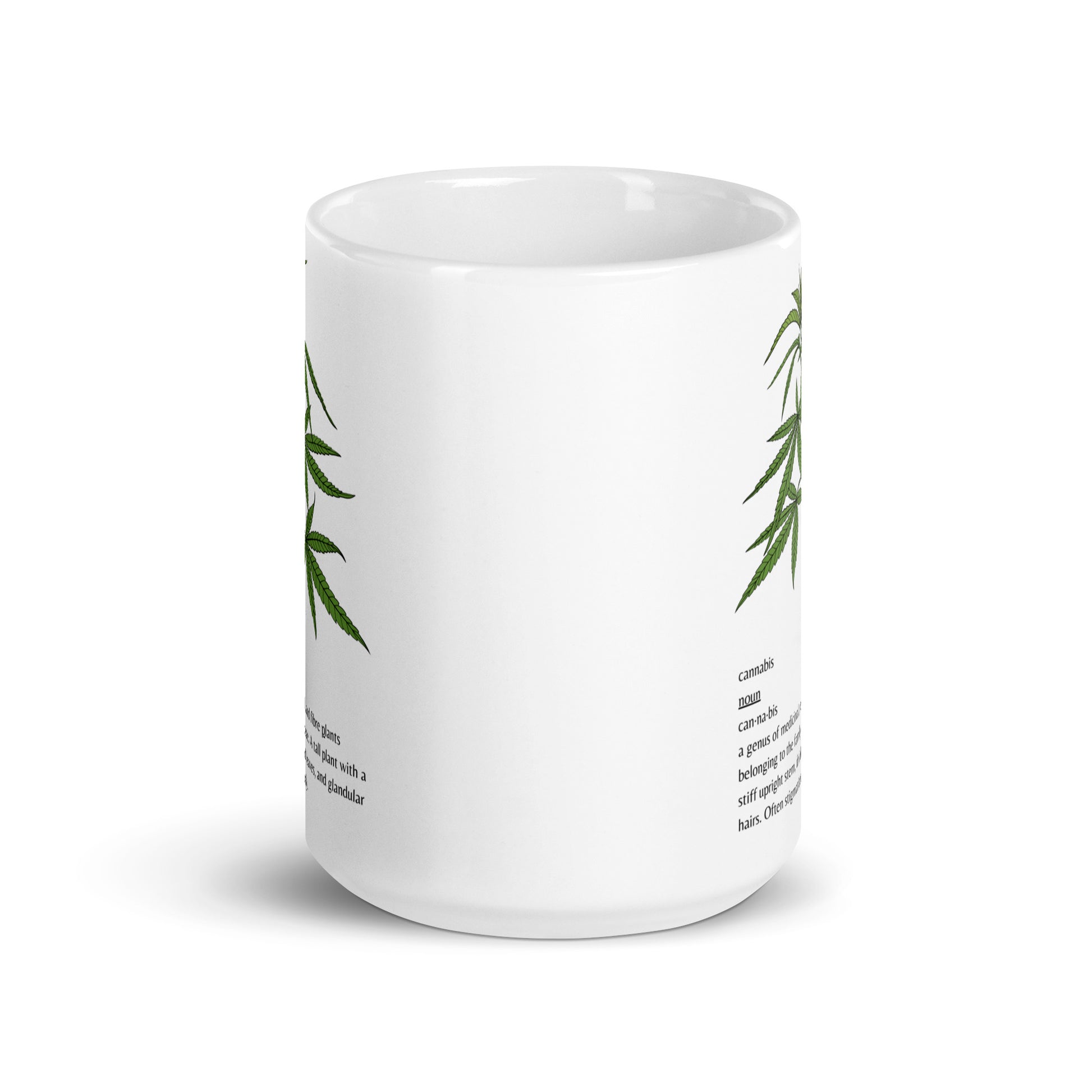 Cannabis Definition white glossy mug