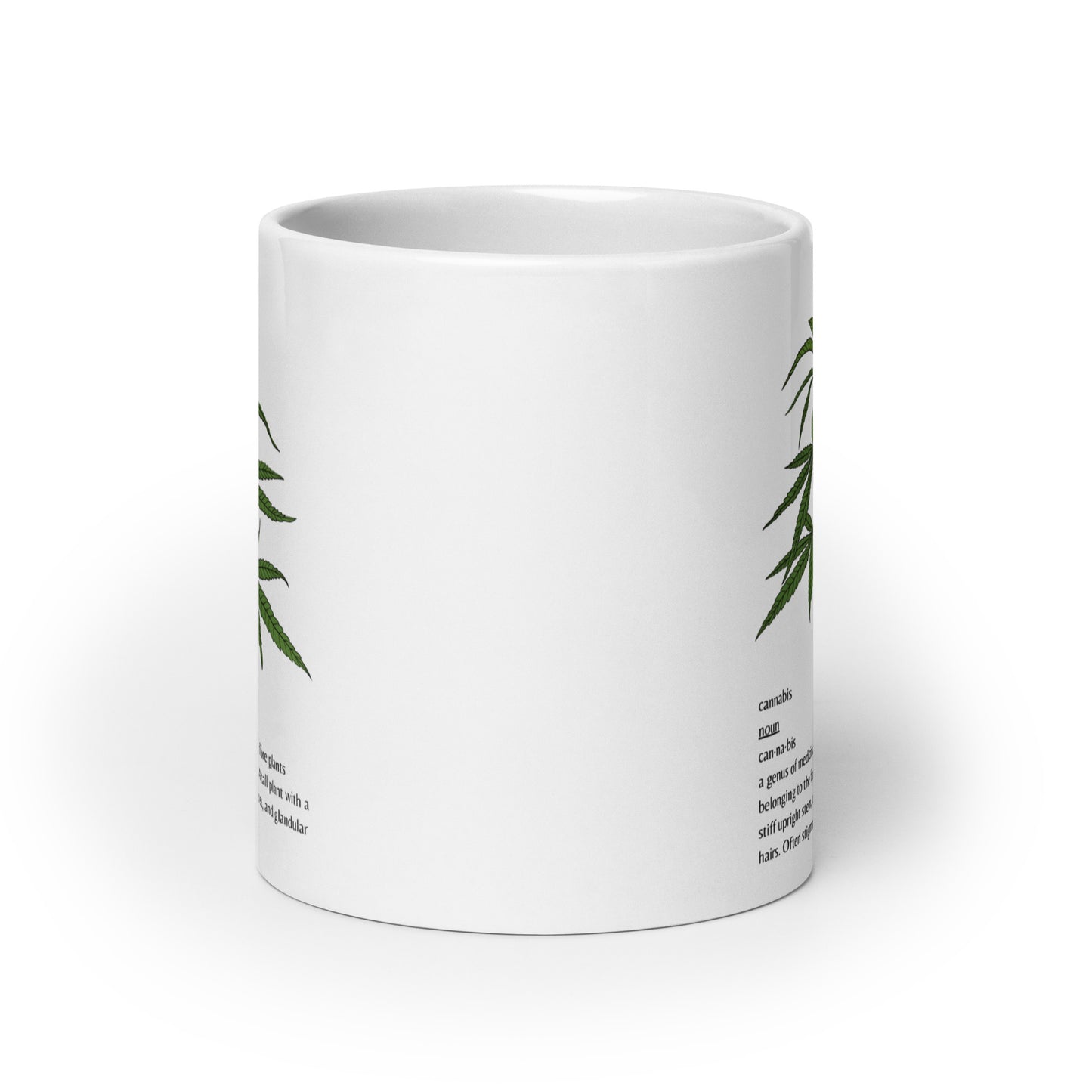 Cannabis Definition white glossy mug