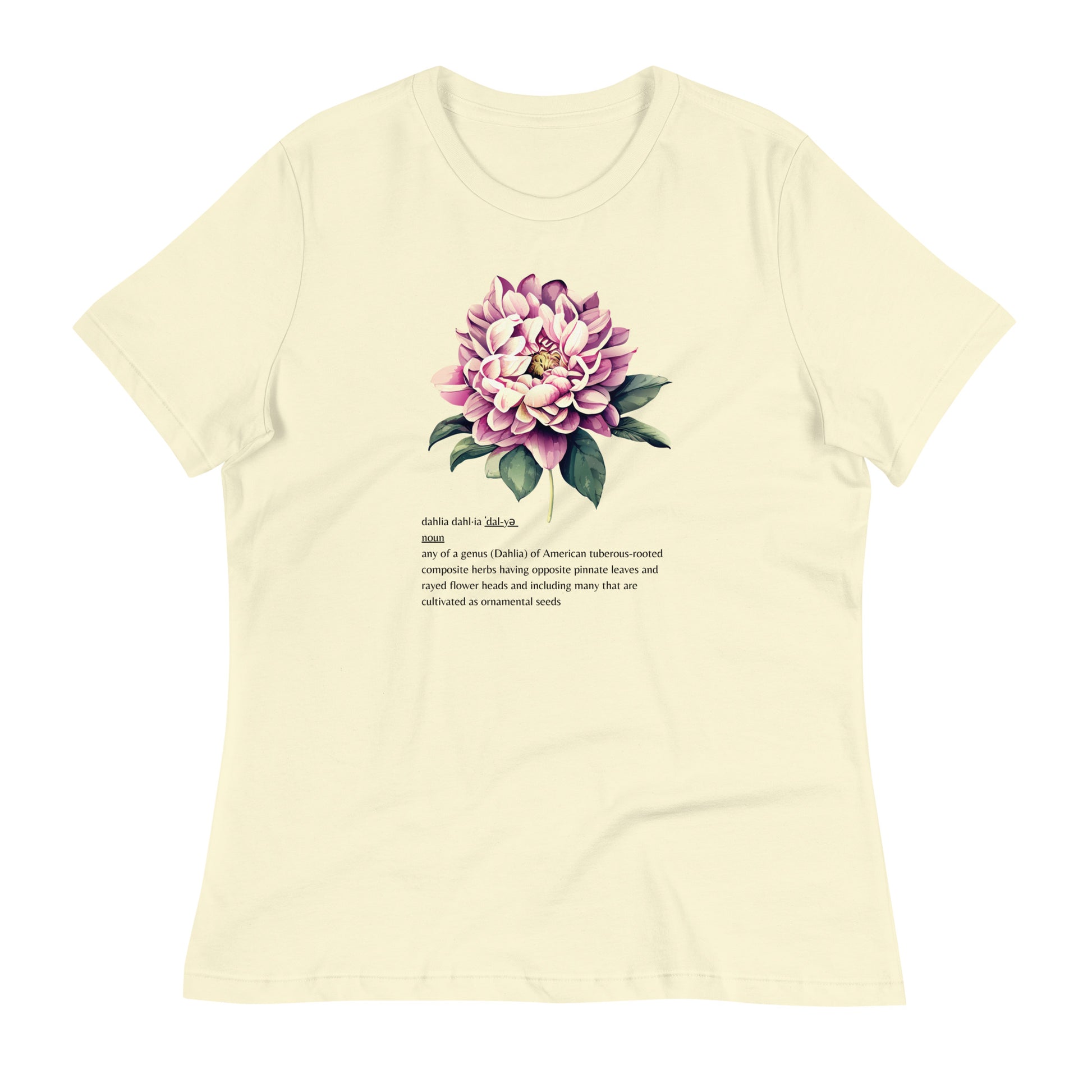 Dahlia Definition women's relaxed t-shirt