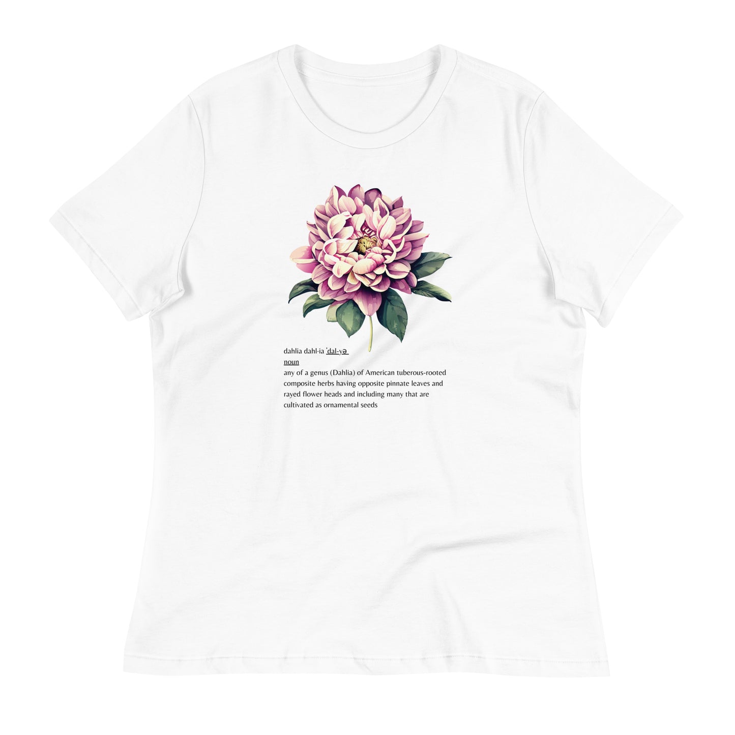 Dahlia Definition women's relaxed t-shirt