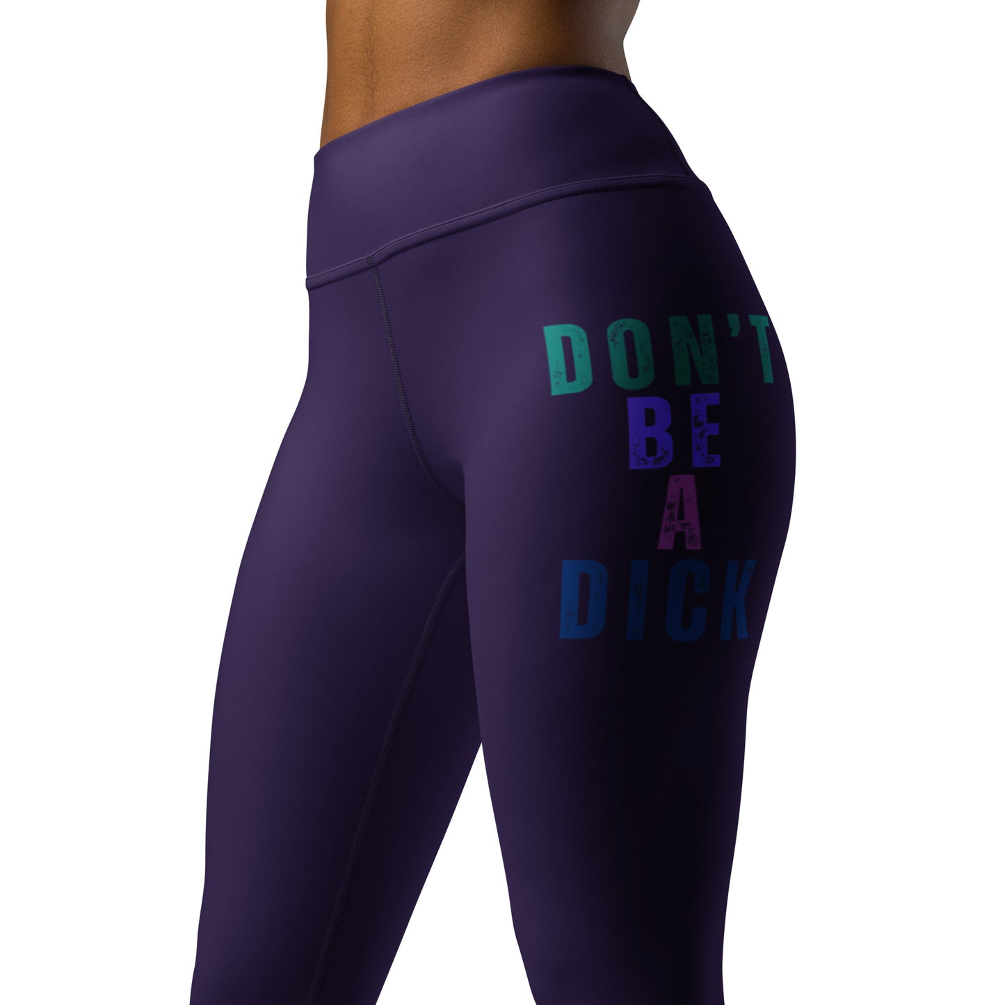 Don't be a dick yoga-leggings