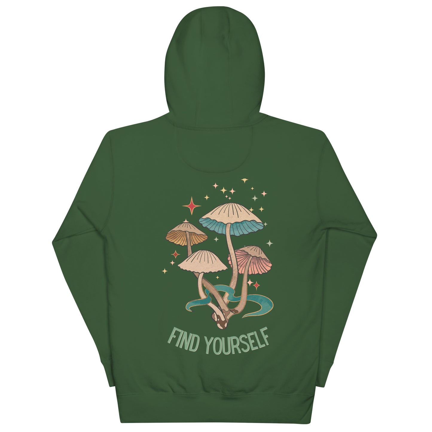 Find Yourself Forest Green Unisex Hoodie