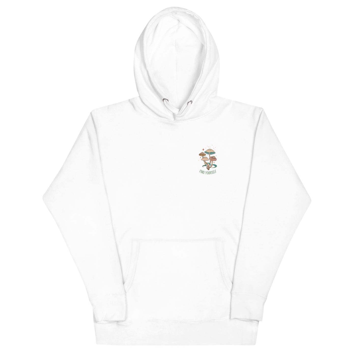 Find Yourself White Unisex Hoodie