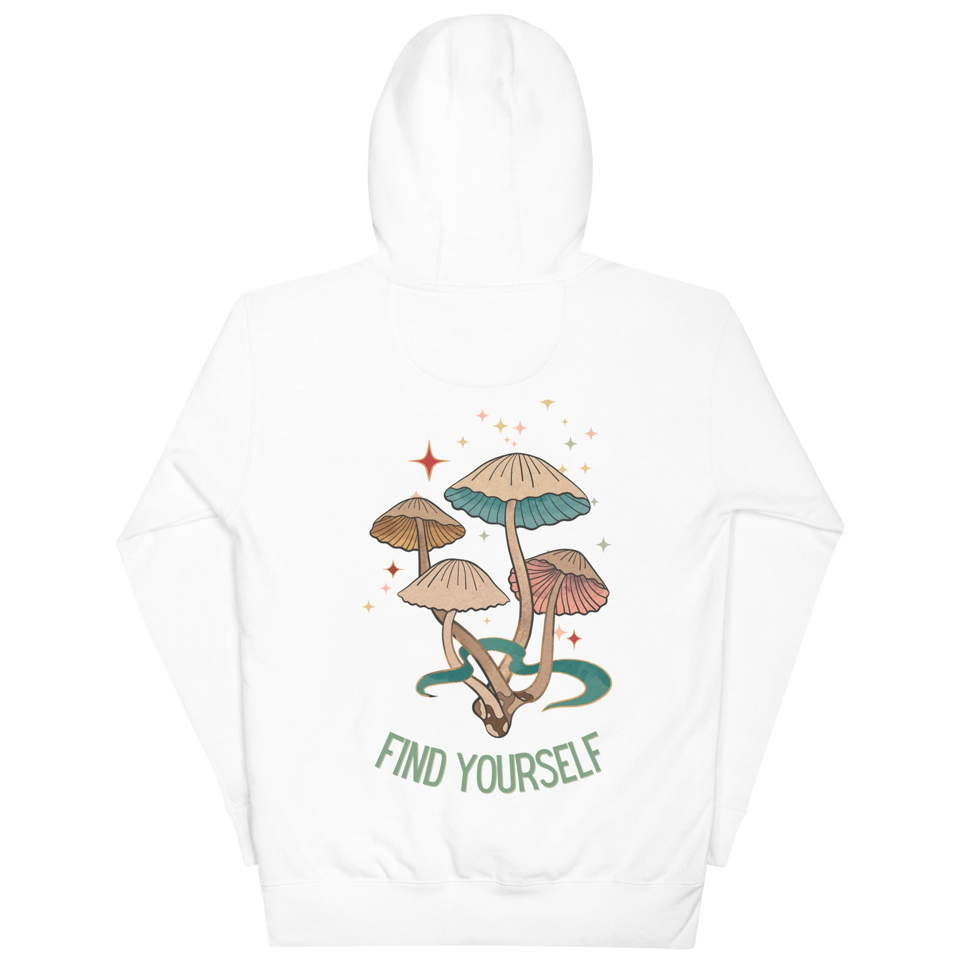 Find Yourself White Unisex Hoodie