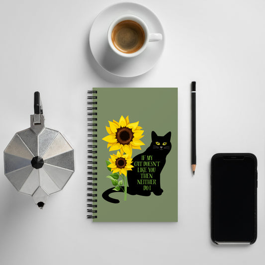 Cat Design Spiral notebook 