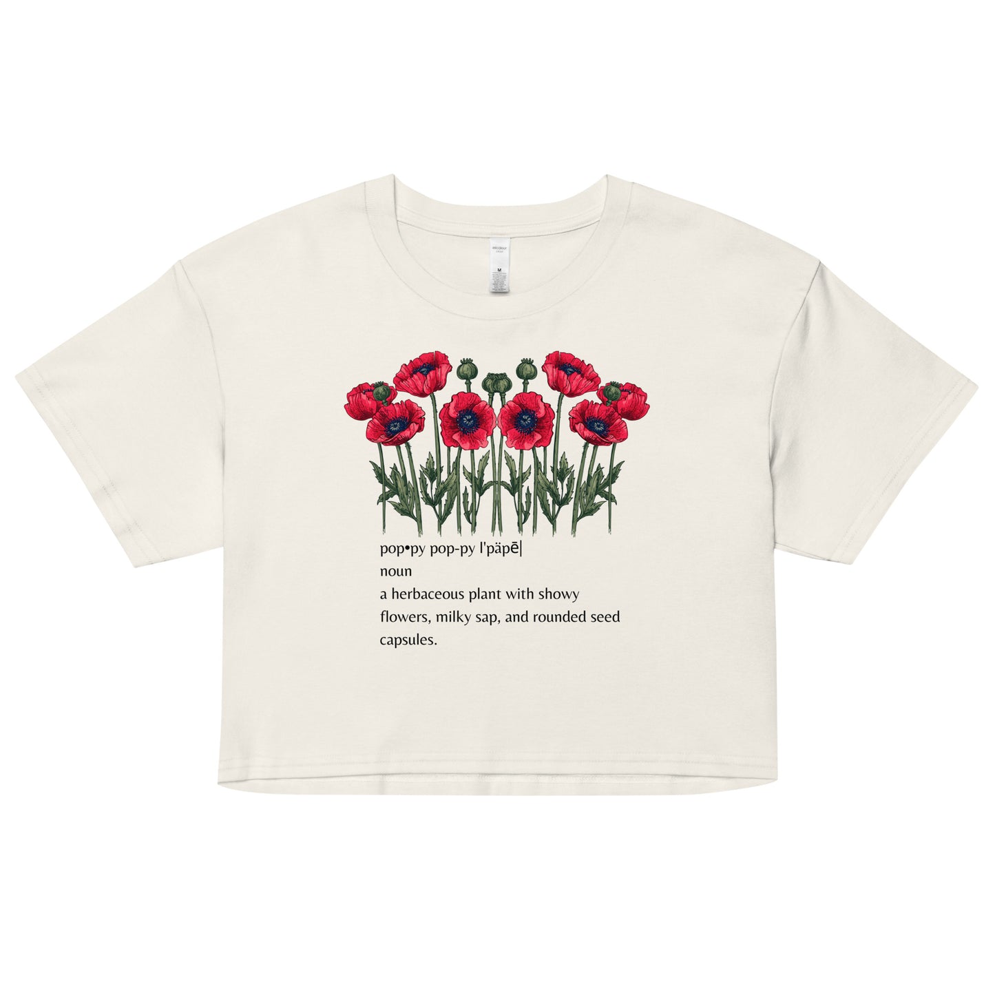 Poppy Definition Women’s crop top