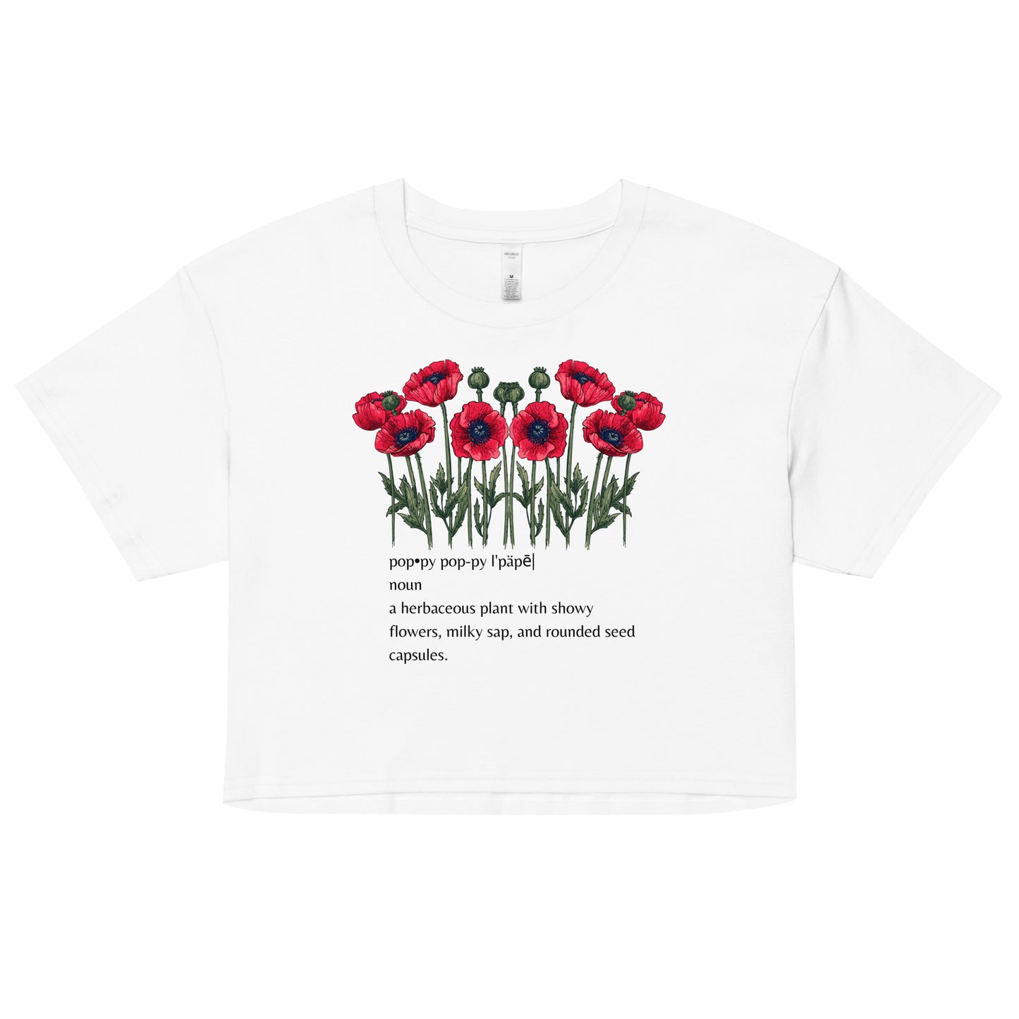 Poppy Definition Women’s crop top