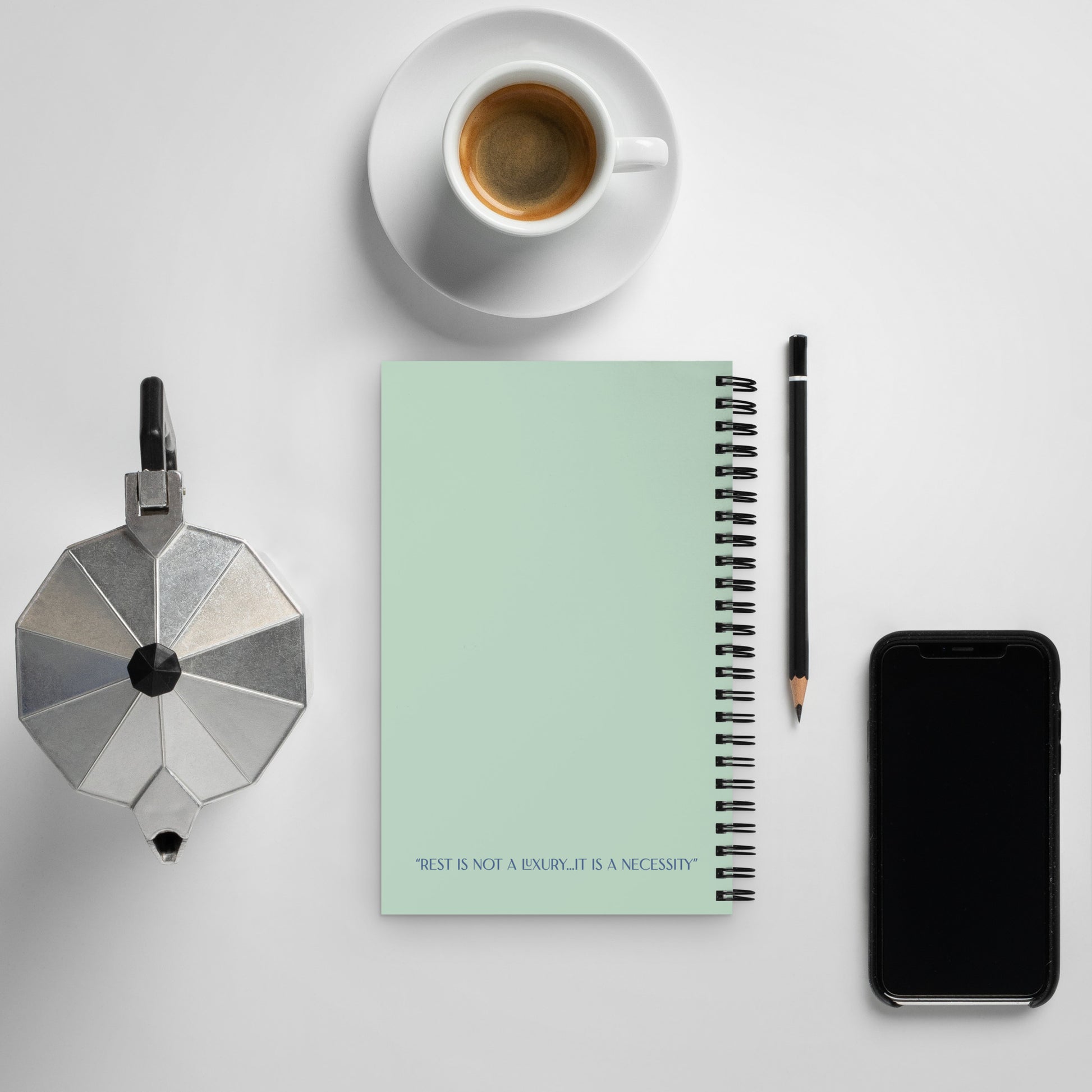 Purrfection Designed Spiral notebook for motivation