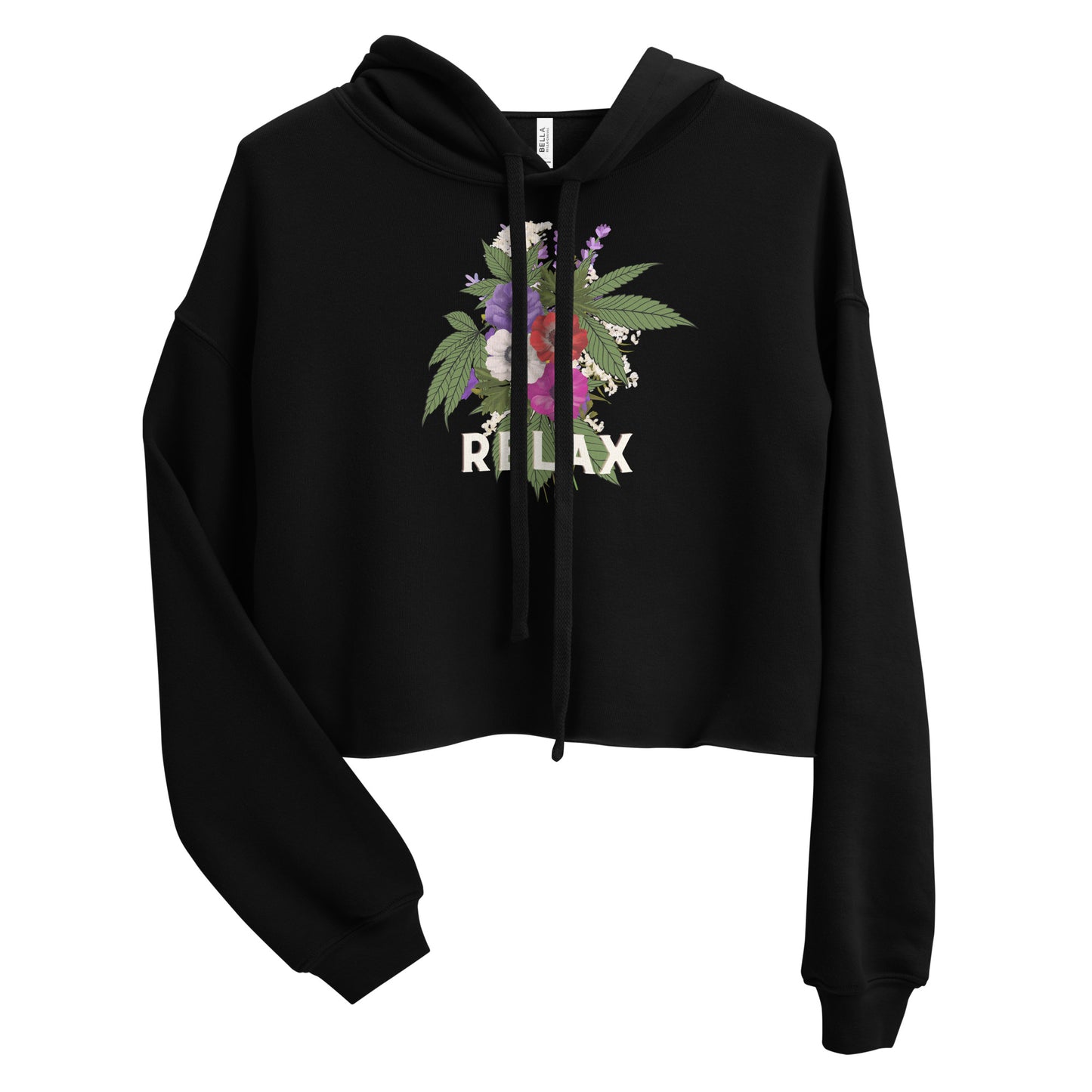 Relax Canna Women's Cropped Hoodie