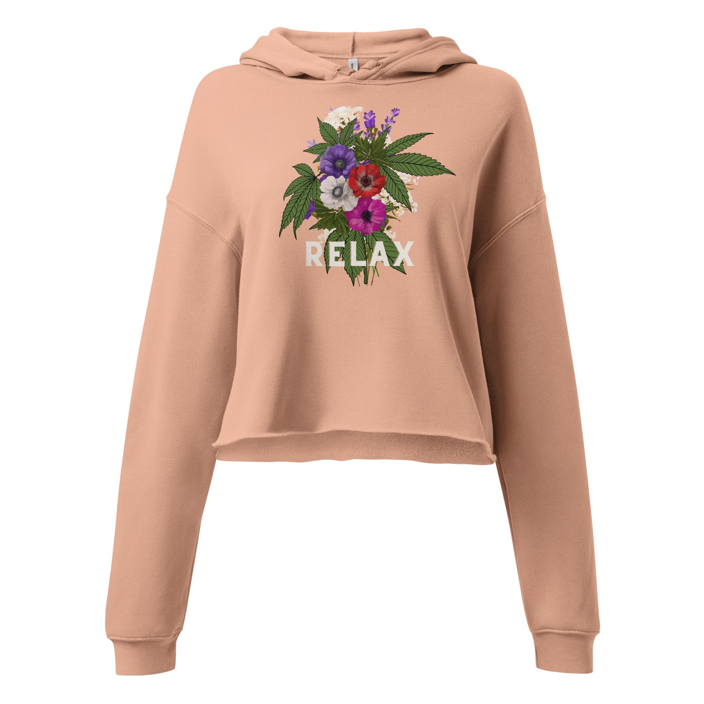 Relax Canna Women's Cropped Hoodie