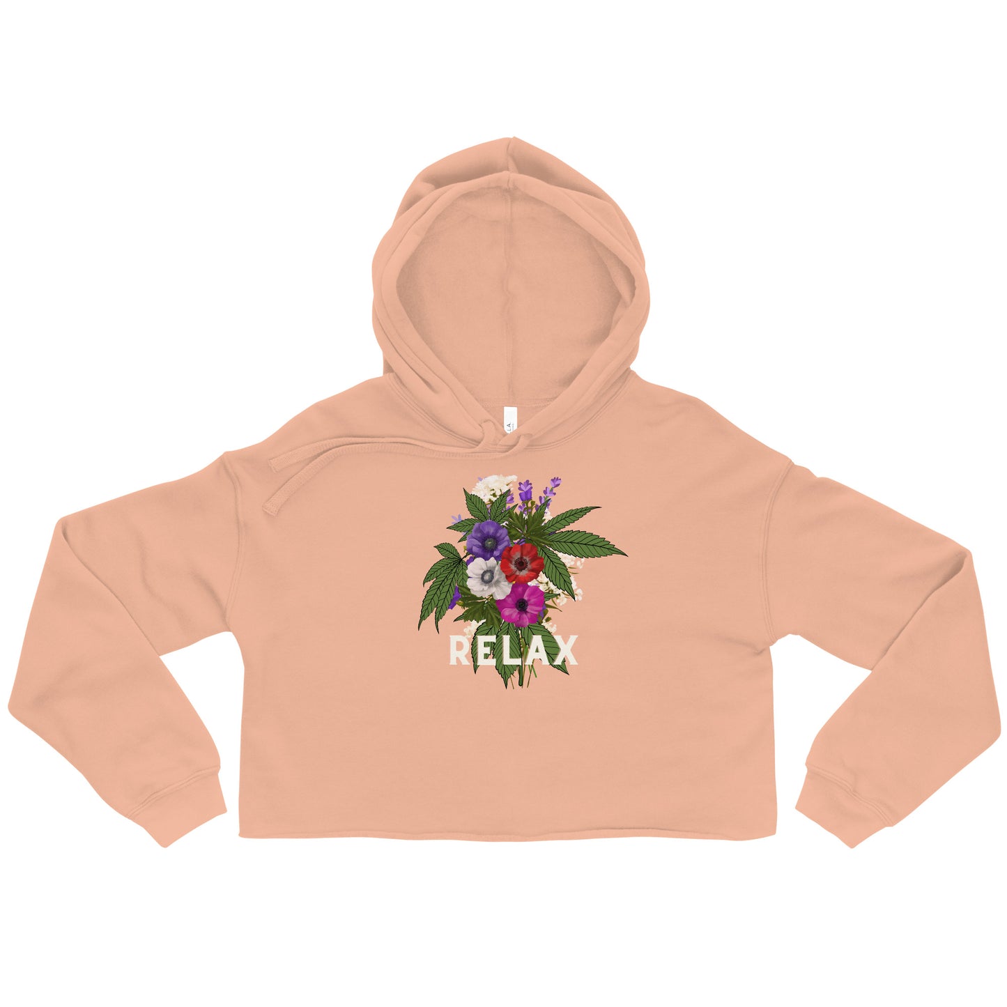 Relax Canna Women's Cropped Hoodie