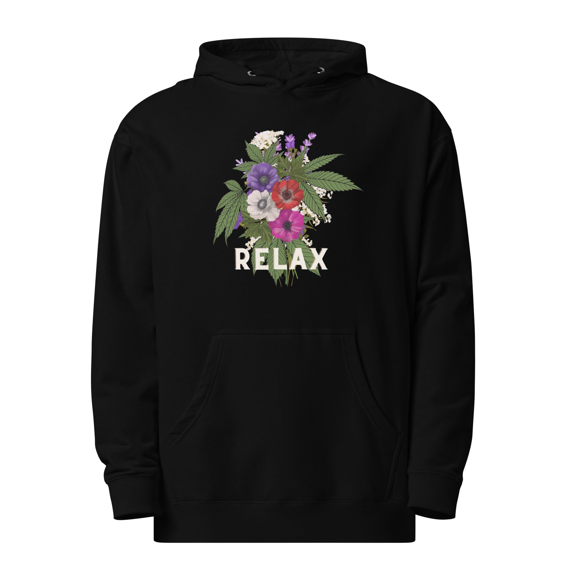 Relax Canna unisex midweight hoodie