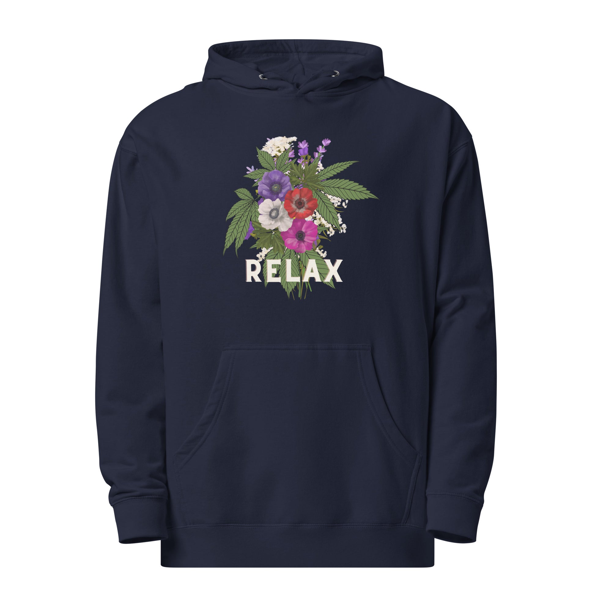 Relax Canna unisex midweight hoodie