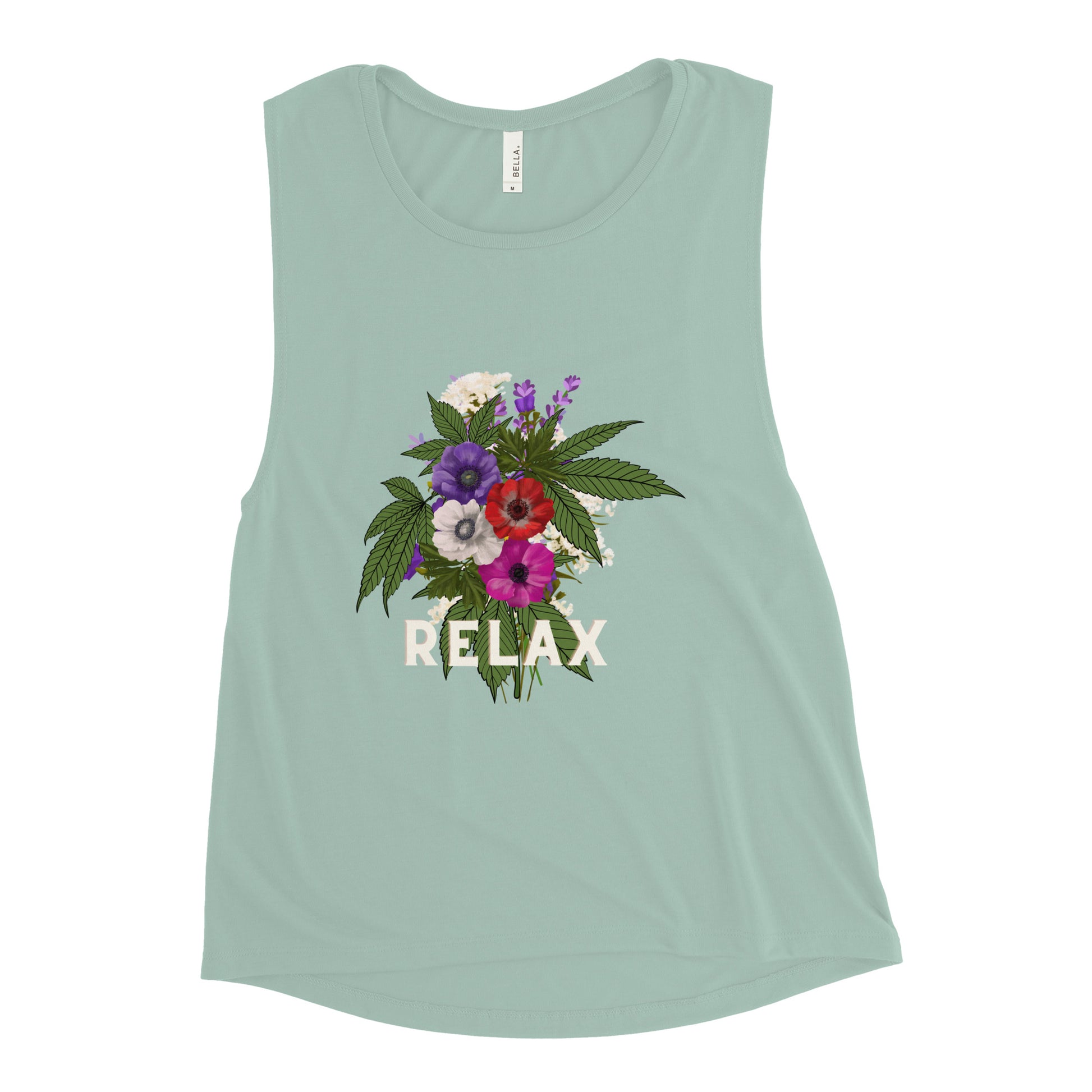 Relax Canna women's-muscle-tank