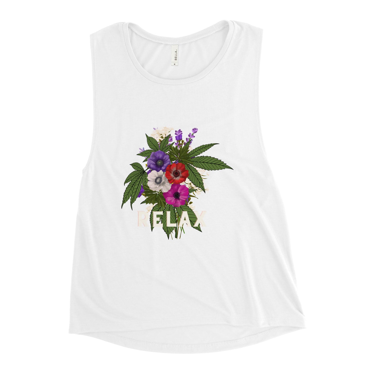 Relax Canna women's-muscle-tank