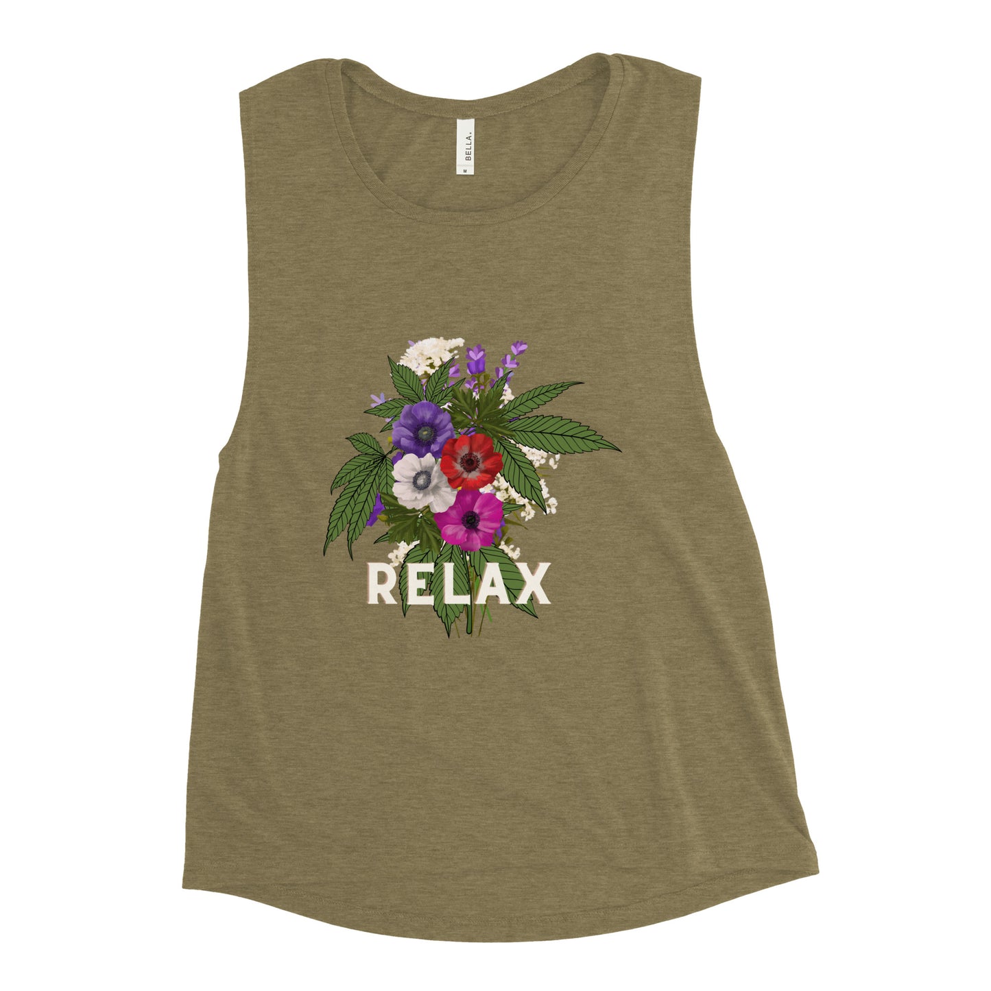 Relax Canna women's-muscle-tank