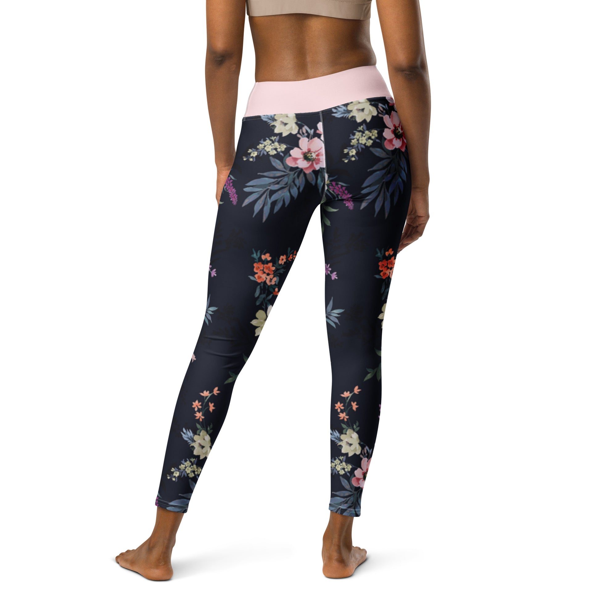 Spring Vibes Floral Yoga Leggings