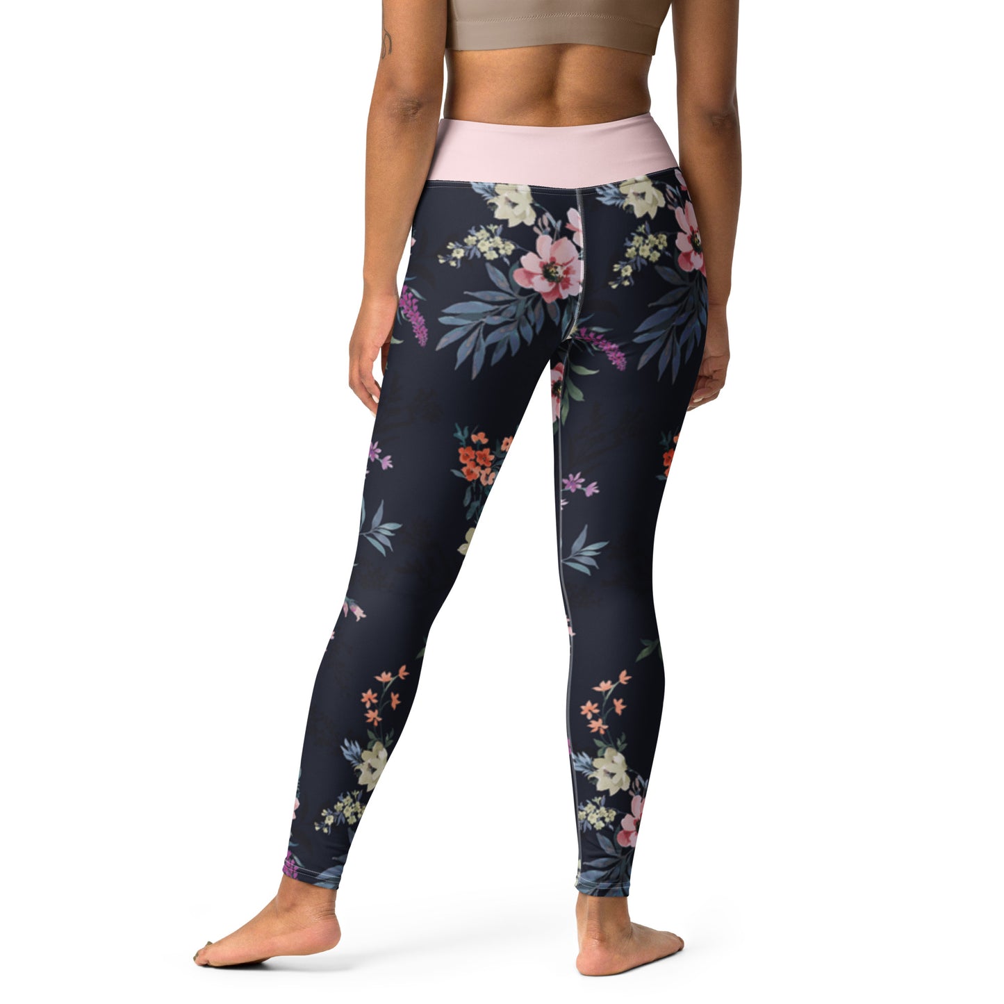 Spring Vibes Floral Yoga Leggings