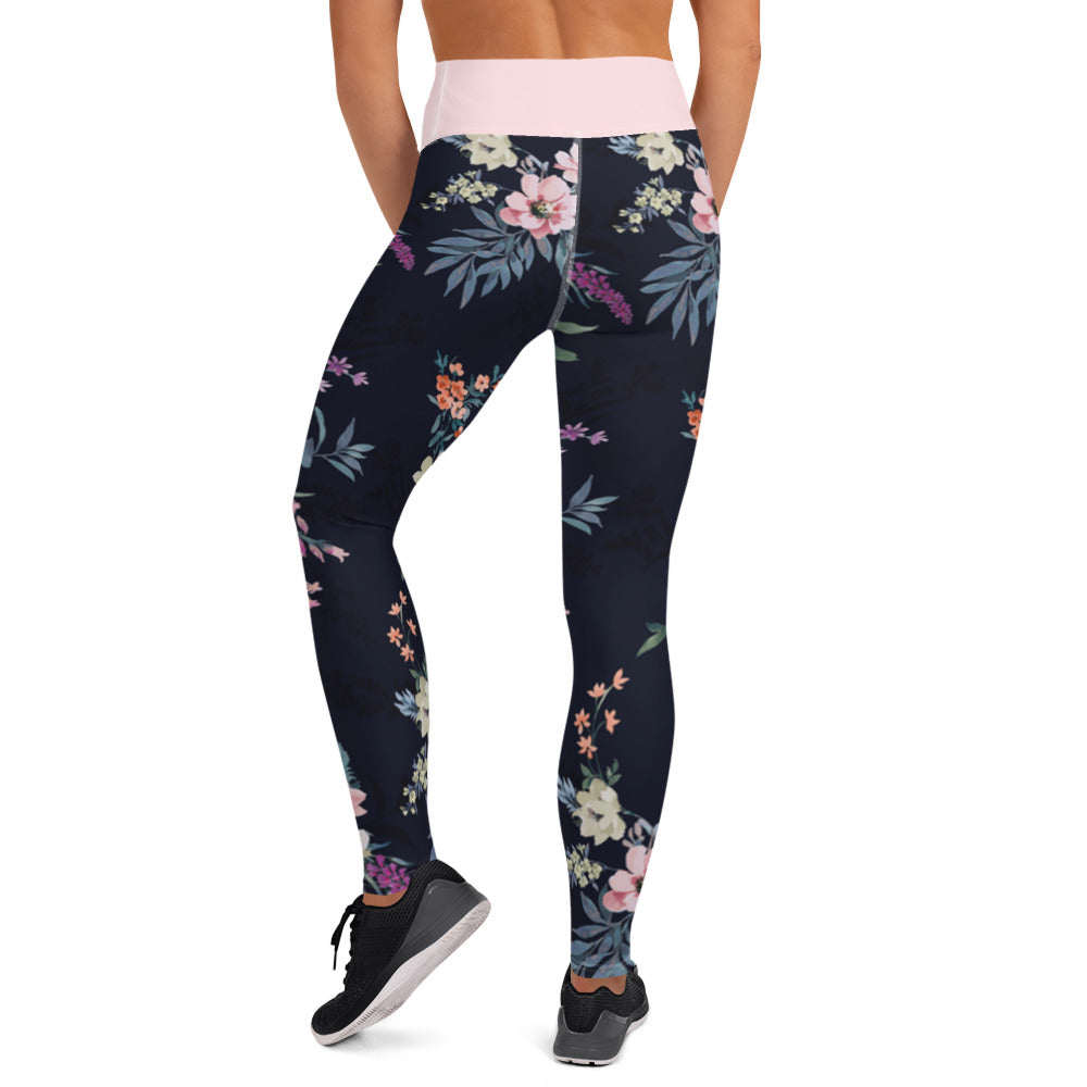 Spring Vibes Floral Yoga Leggings