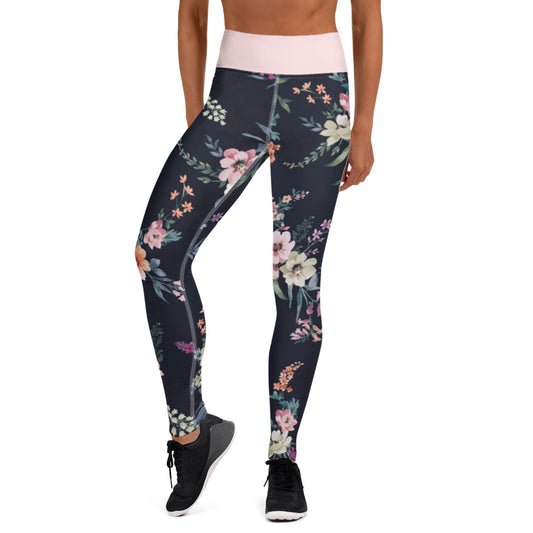 Spring Vibes Floral Yoga Leggings