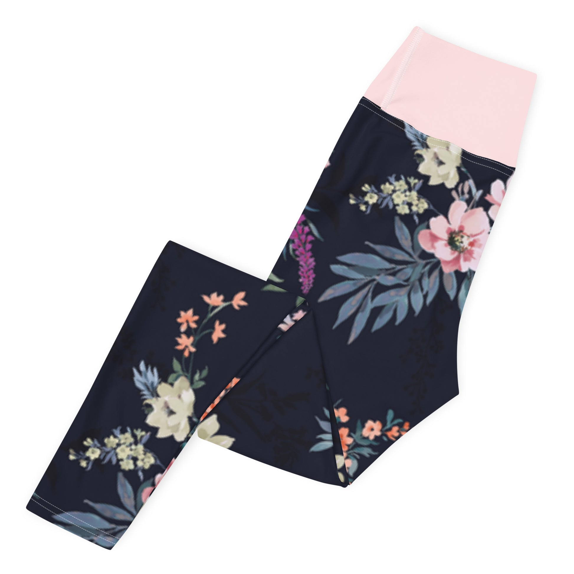 Spring Vibes Floral Yoga Leggings