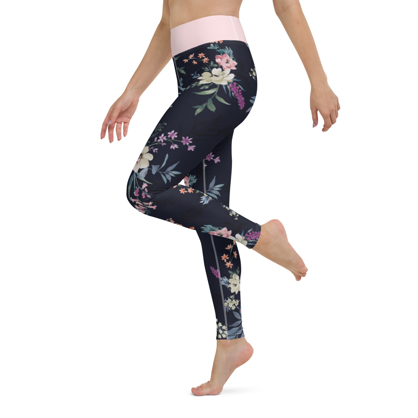 Spring Vibes Floral Yoga Leggings