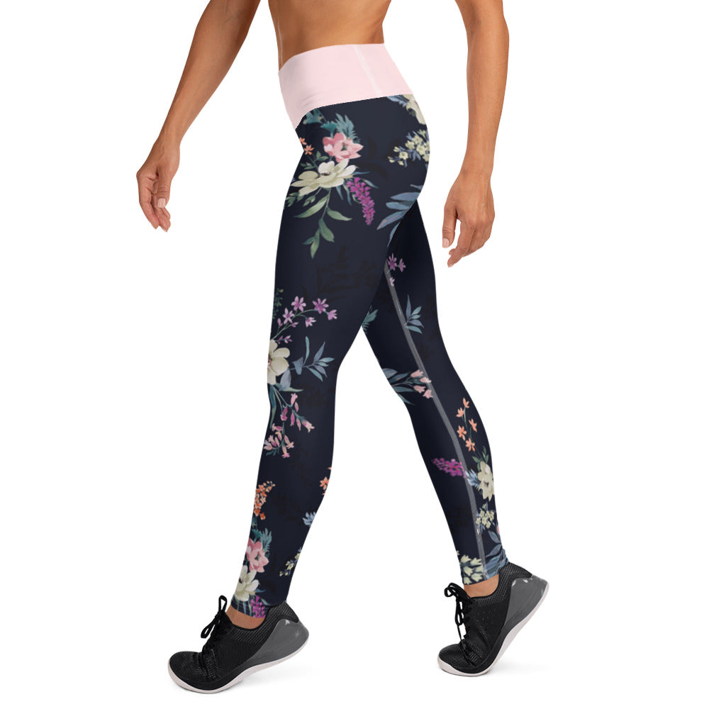 Spring Vibes Floral Yoga Leggings