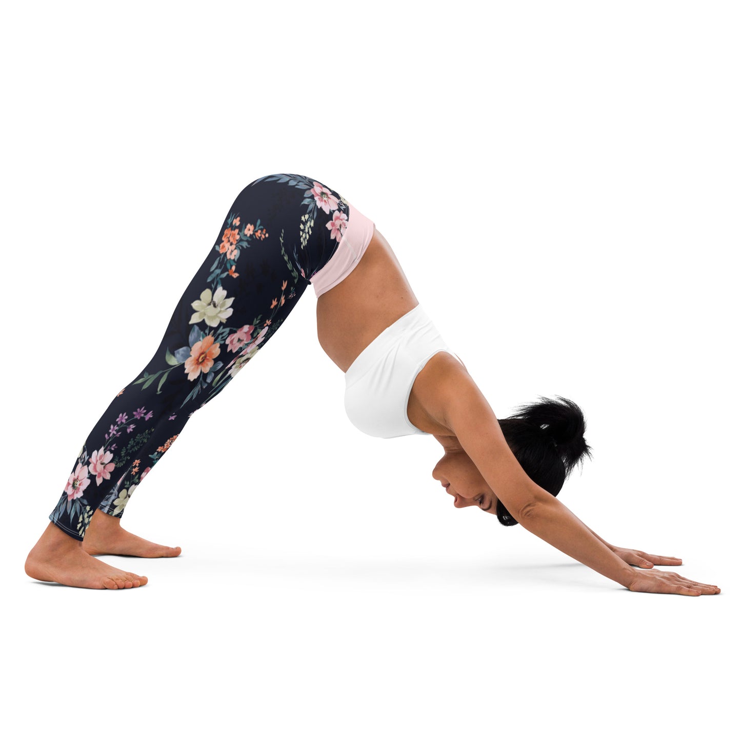 Spring Vibes Floral Yoga Leggings