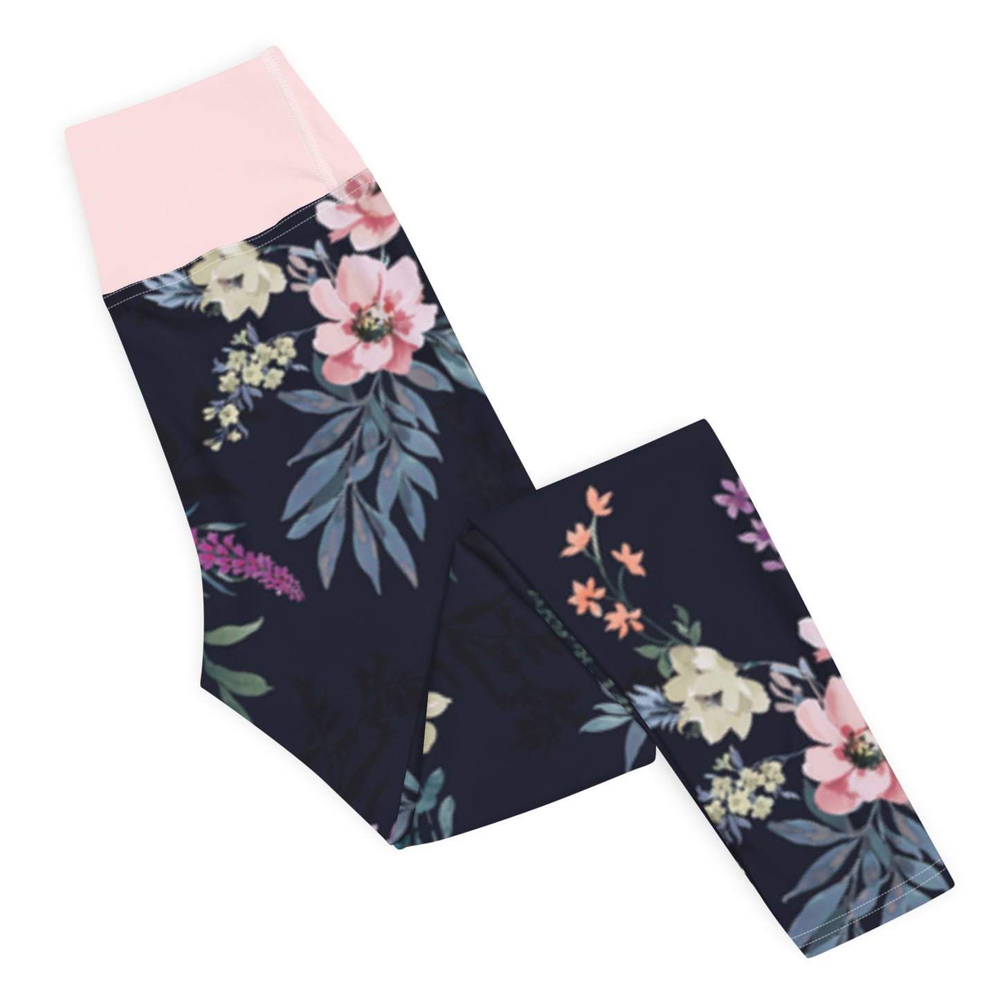 Spring Vibes Floral Yoga Leggings