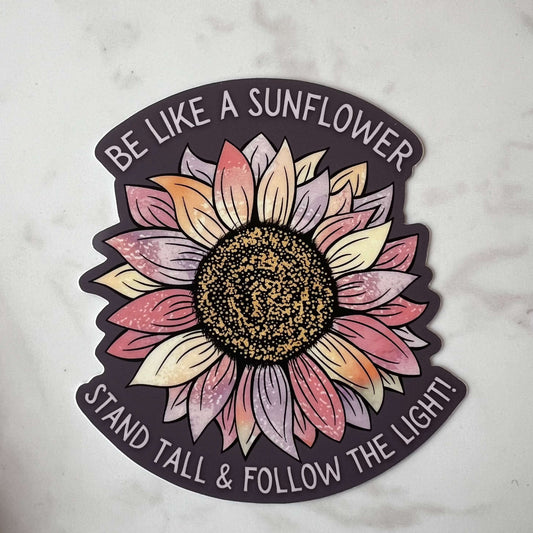 Sunflower sticker motivational