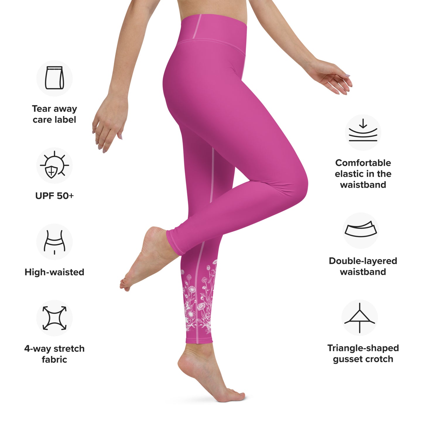 Too Late Pinks Yoga Leggings