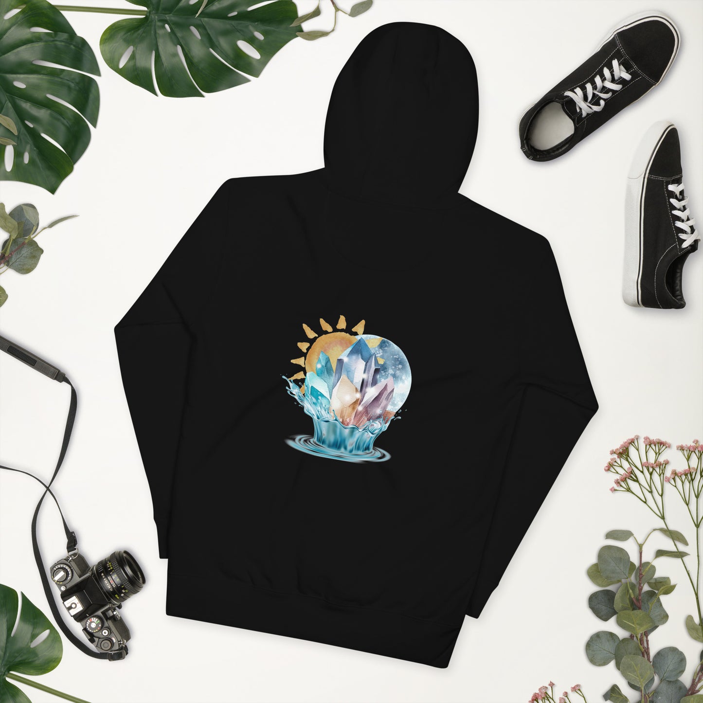 Celestial Harmony black Unisex Hoodie