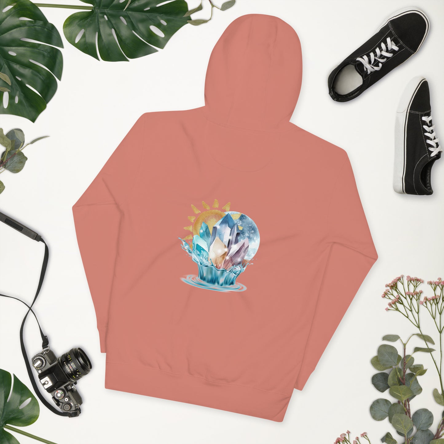 Celestial Harmony Dusty Rose Unisex Hoodie